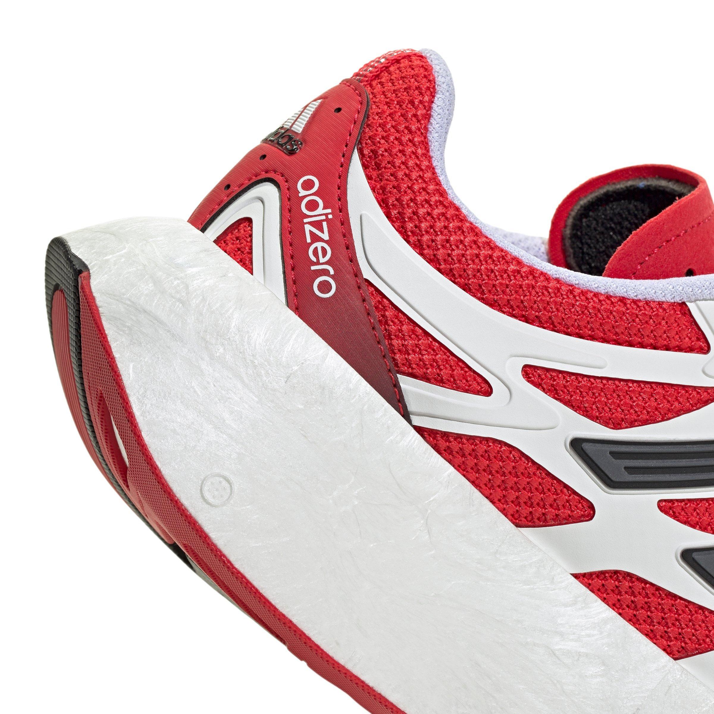 adidas Adizero Aruku Grade School Boys' Running "Ftwr White/Pure Ruby/Core Black" Shoe