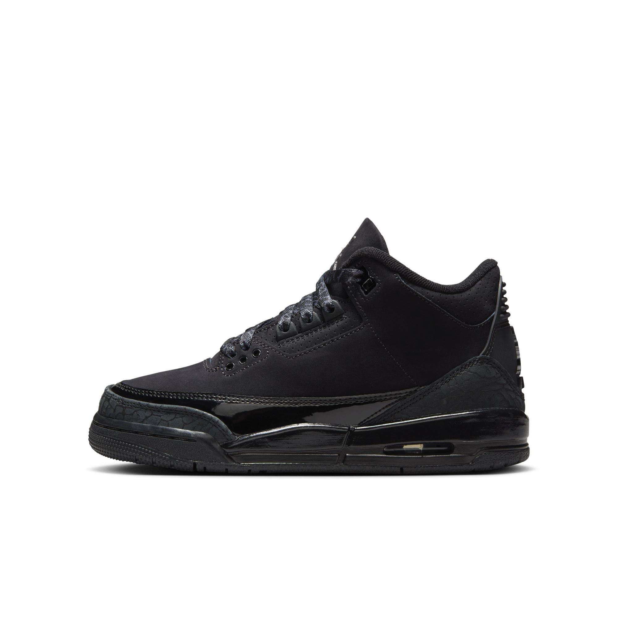 Jordan 3 Retro "Black Cat" Grade School Kids' Shoe