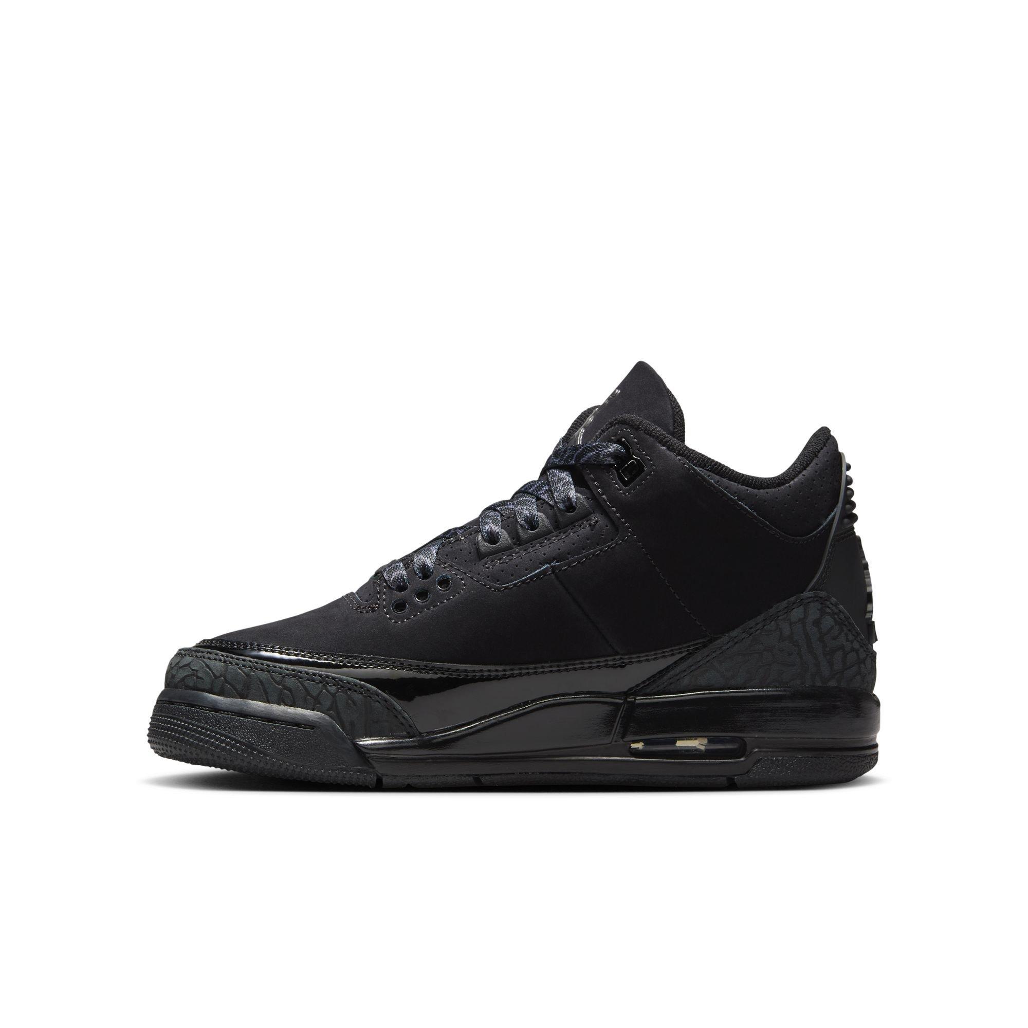 Jordan 3 Retro "Black Cat" Grade School Kids' Shoe