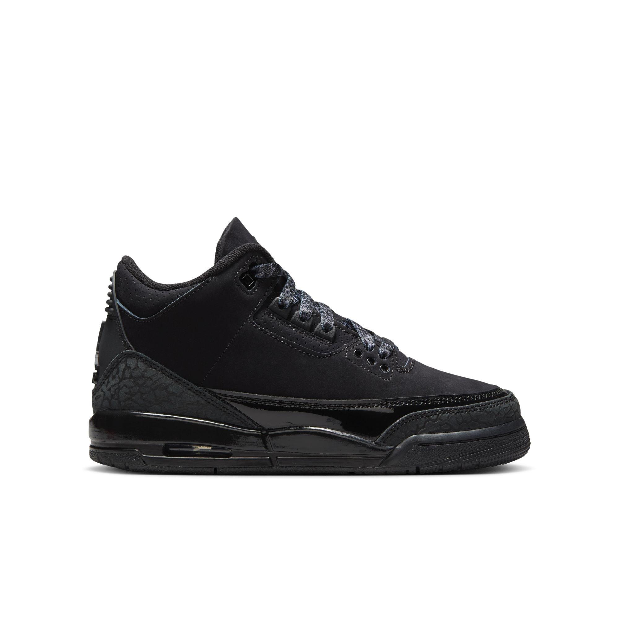 Jordan 3 Retro "Black Cat" Grade School Kids' Shoe