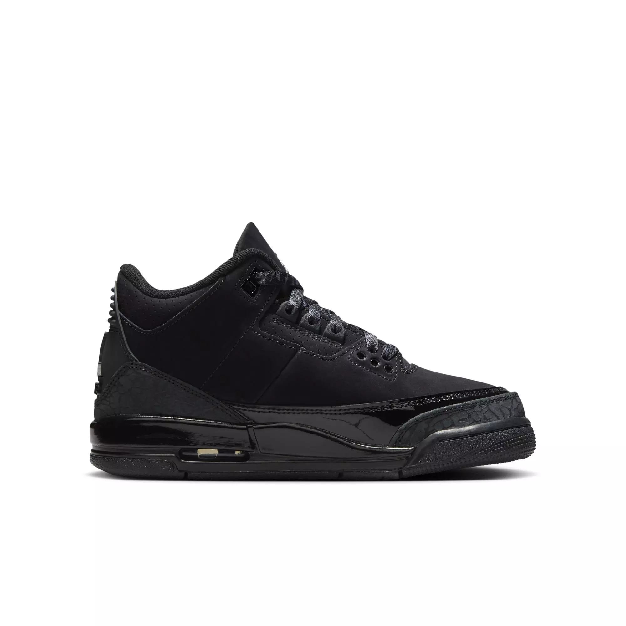 Jordan 3 Retro "Black Cat" Grade School Kids' Shoe - BLACK/DARK CHARCOAL