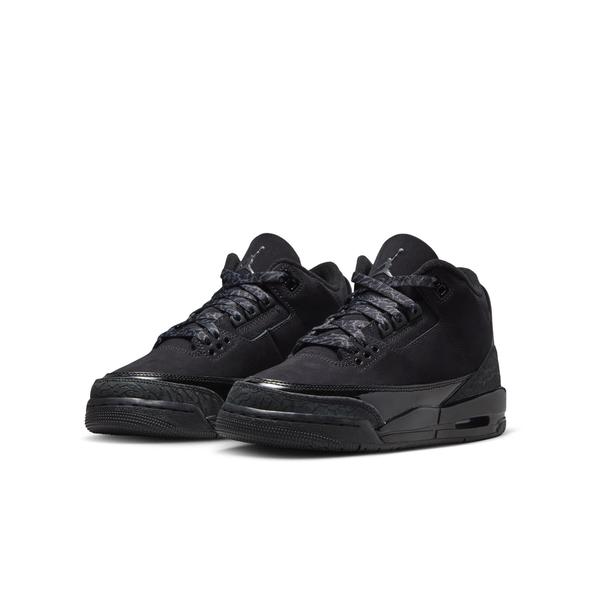 Jordan 3 Retro "Black Cat" Grade School Kids' Shoe