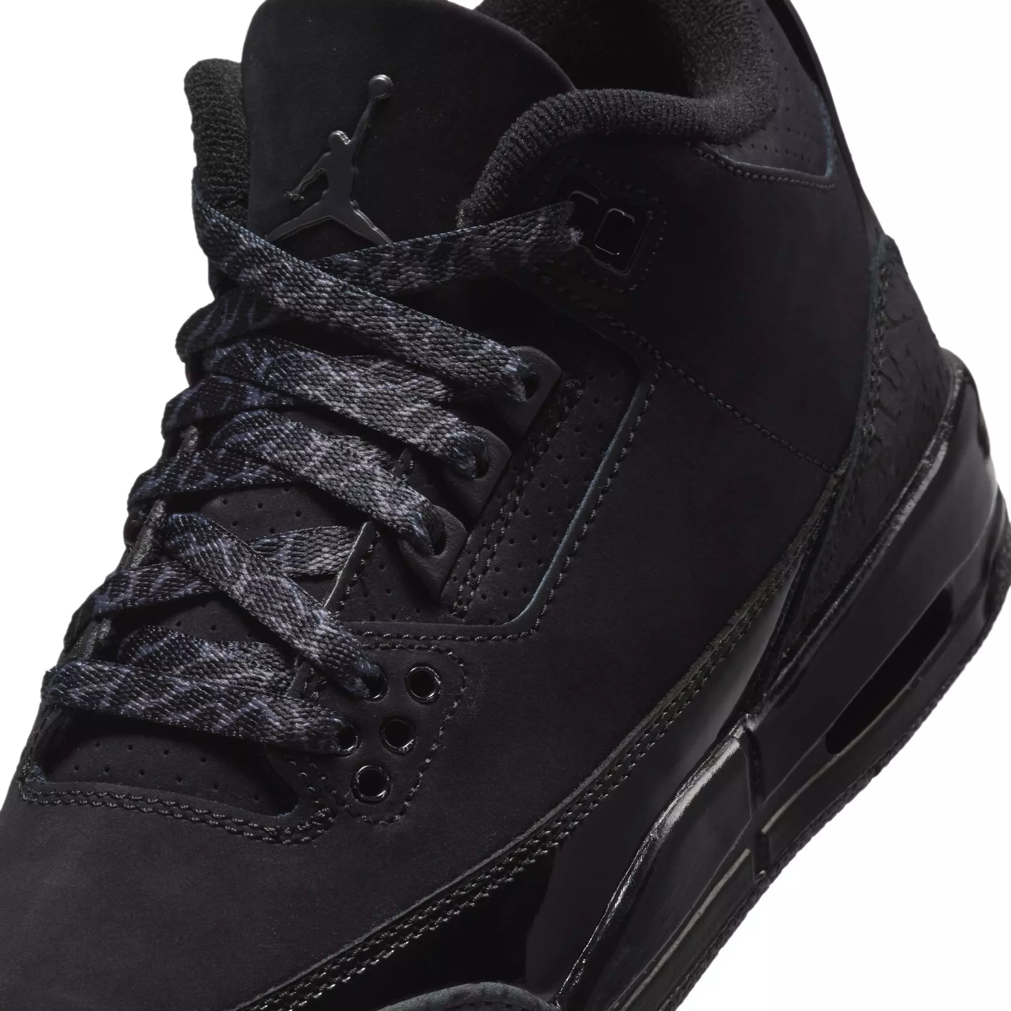 Jordan 3 Retro "Black Cat" Grade School Kids' Shoe - BLACK/DARK CHARCOAL