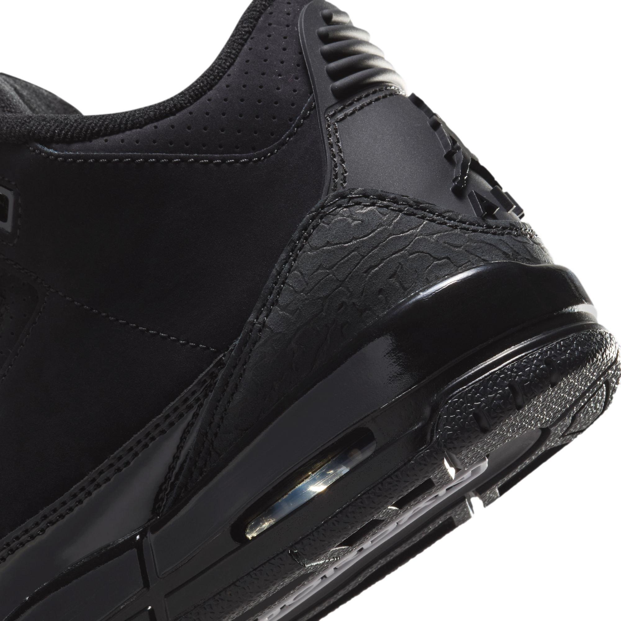 Jordan 3 Retro "Black Cat" Grade School Kids' Shoe