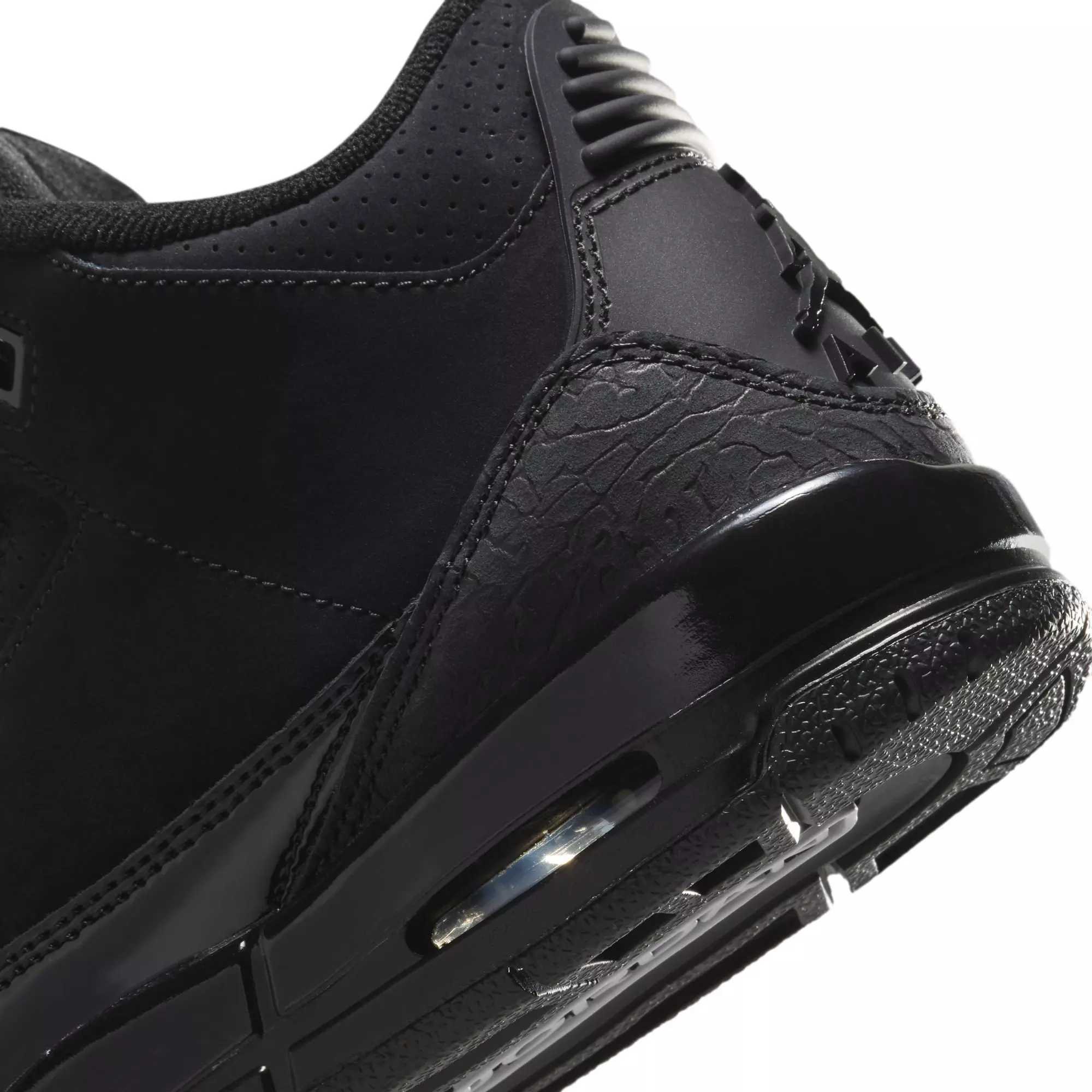 Jordan 3 Retro "Black Cat" Grade School Kids' Shoe - BLACK/DARK CHARCOAL