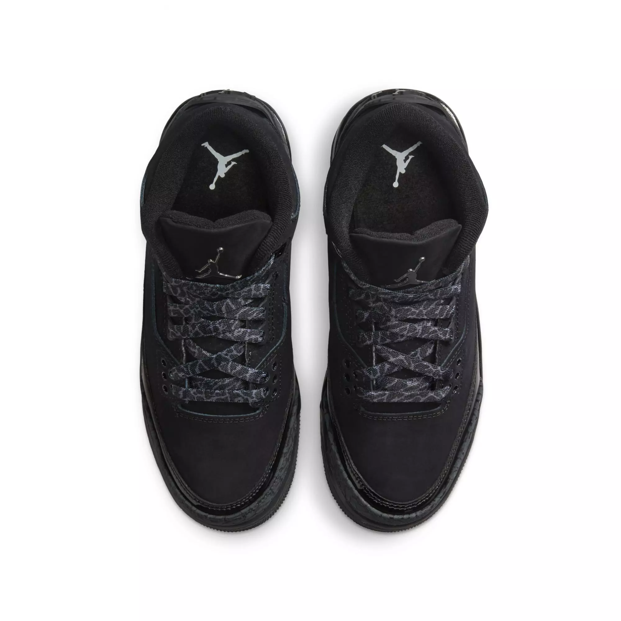 Jordan 3 Retro "Black Cat" Grade School Kids' Shoe - BLACK/DARK CHARCOAL
