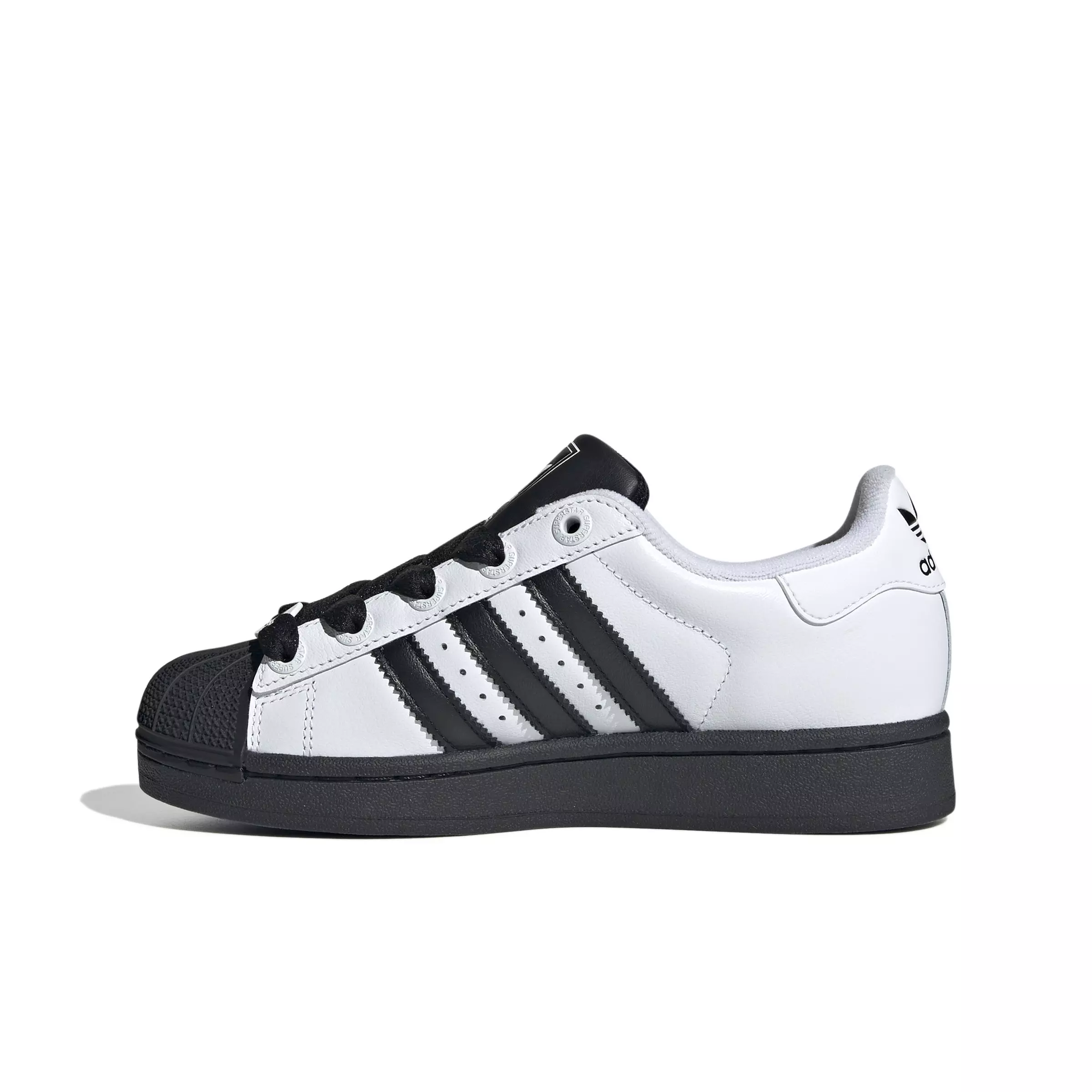 adidas Originals Superstar II "White/Black" Grade School Kids' Shoe - WHITE/BLACK