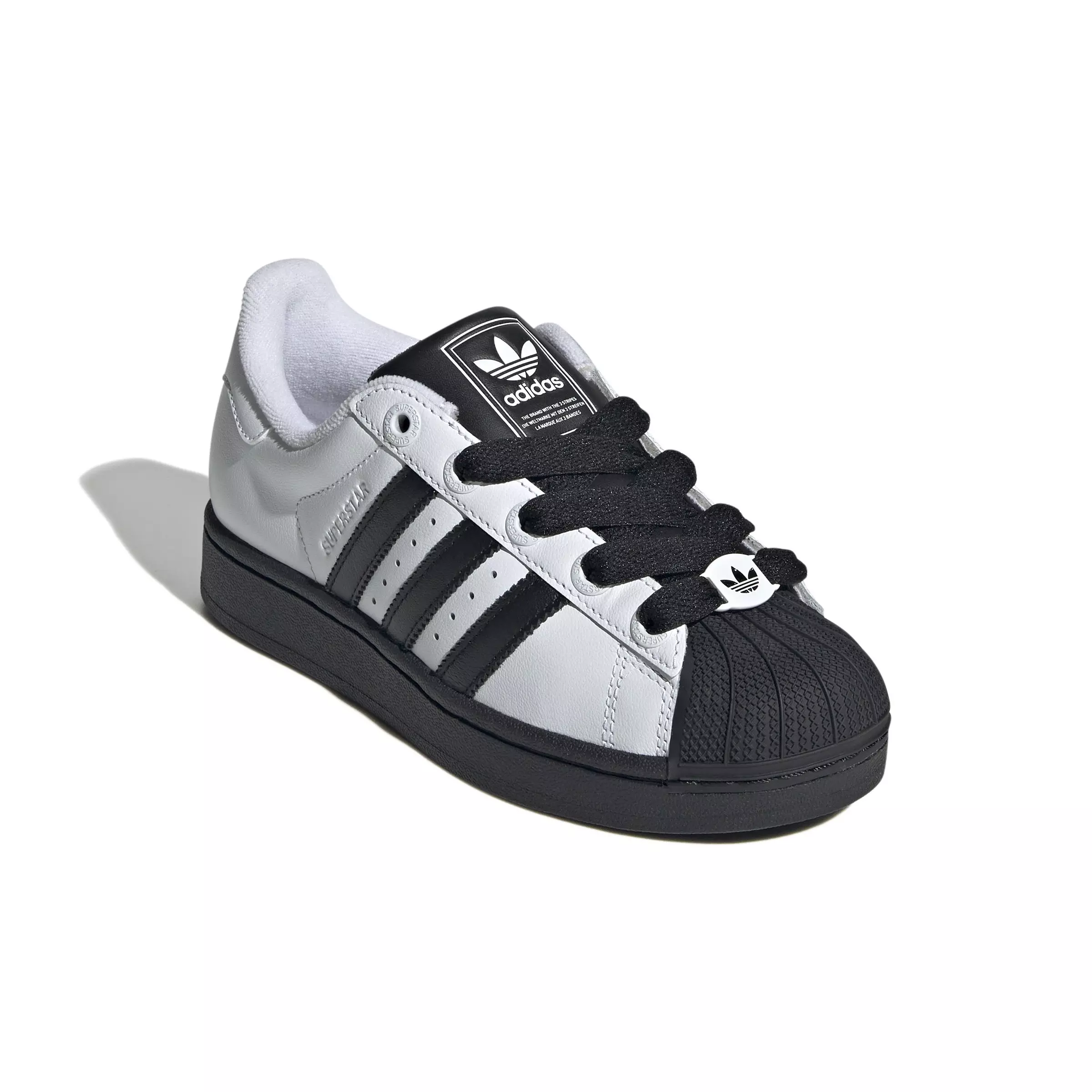 adidas Originals Superstar II "White/Black" Grade School Kids' Shoe - WHITE/BLACK