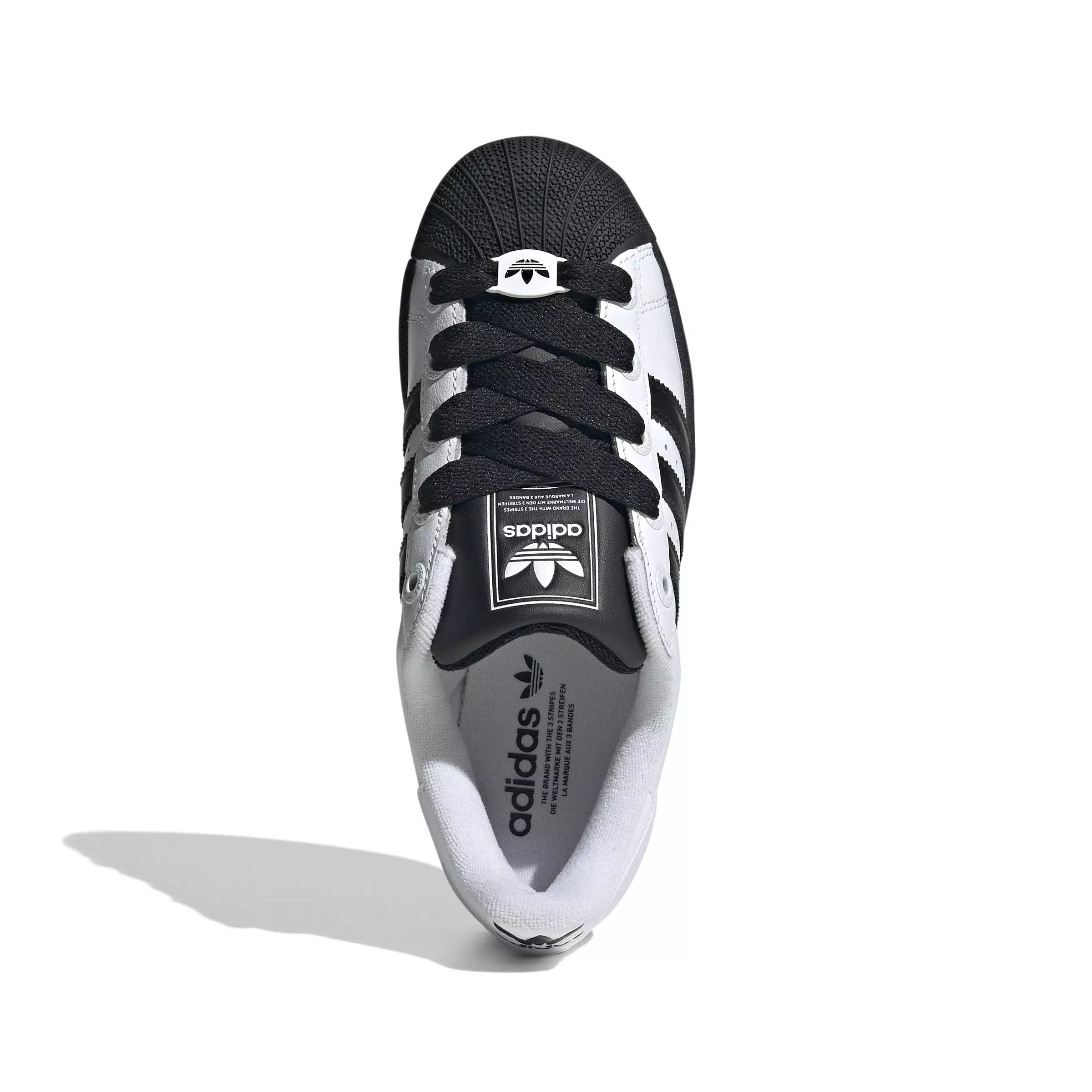 adidas Originals Superstar II "White/Black" Grade School Kids' Shoe - WHITE/BLACK