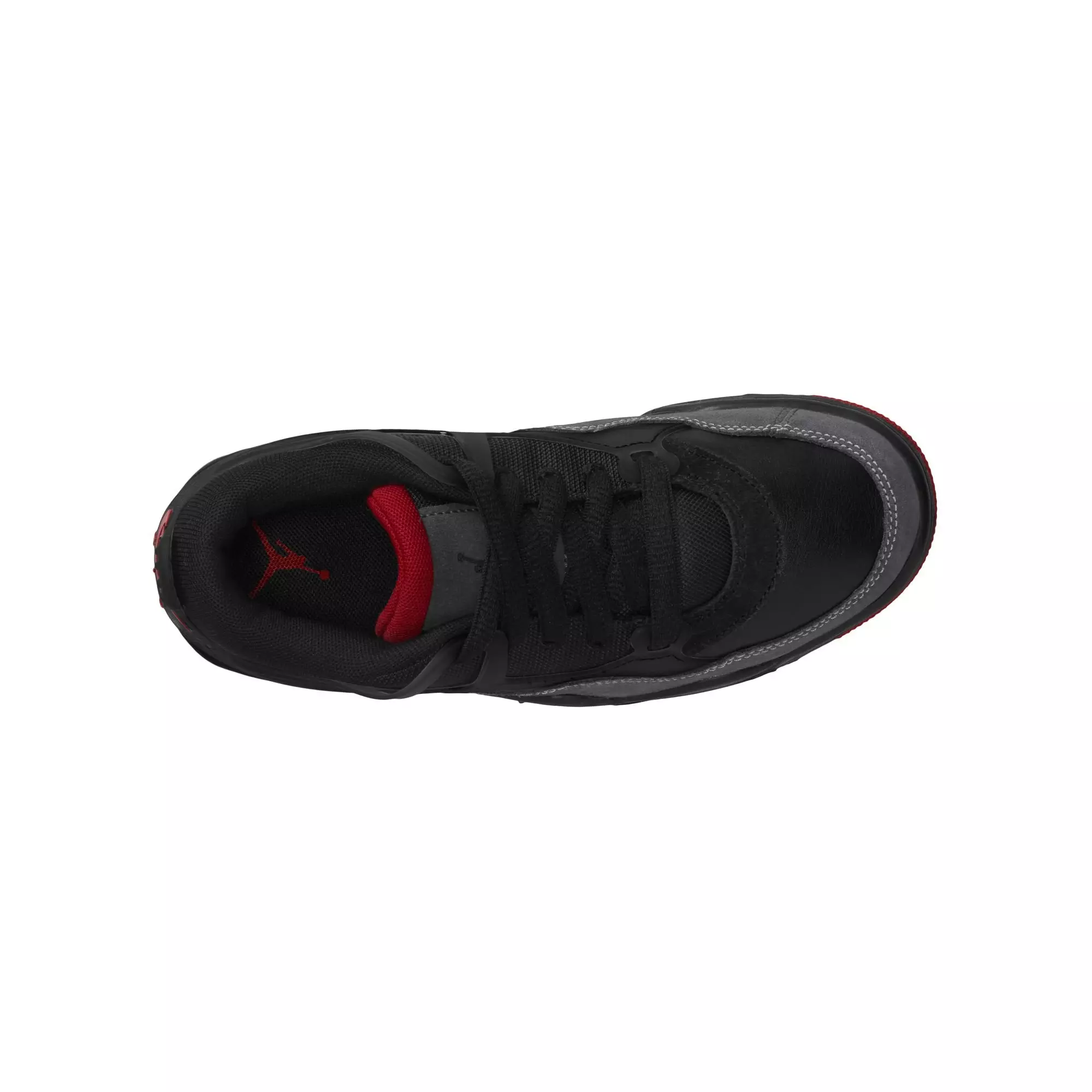 Jordan 4 RM "Black/Varsity Red/Anthracite" Grade School Boys' Shoe - BLACK/RED/WHITE