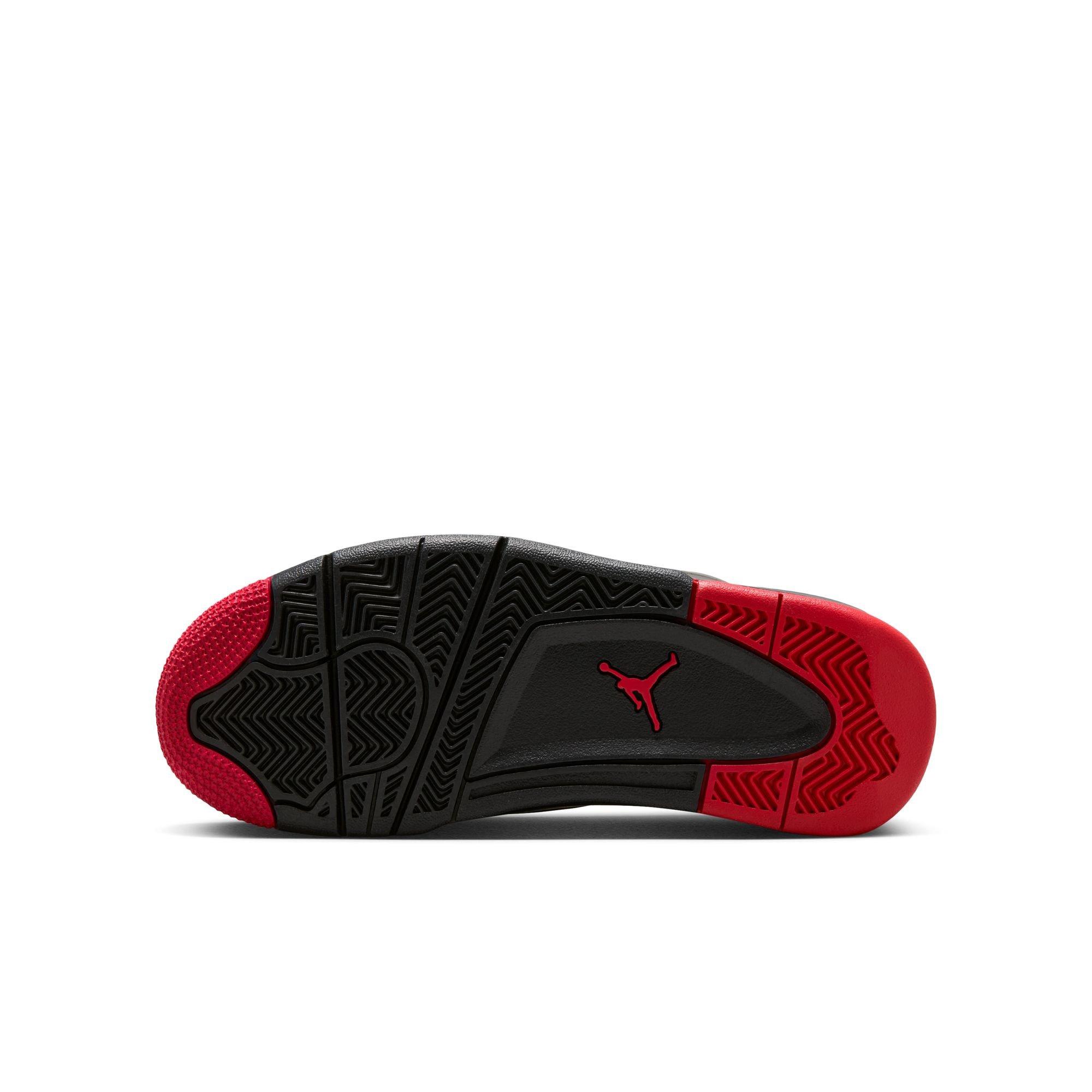 Jordan 4 RM Grade School Boys' "Black/Varsity Red/Anthracite" Shoe