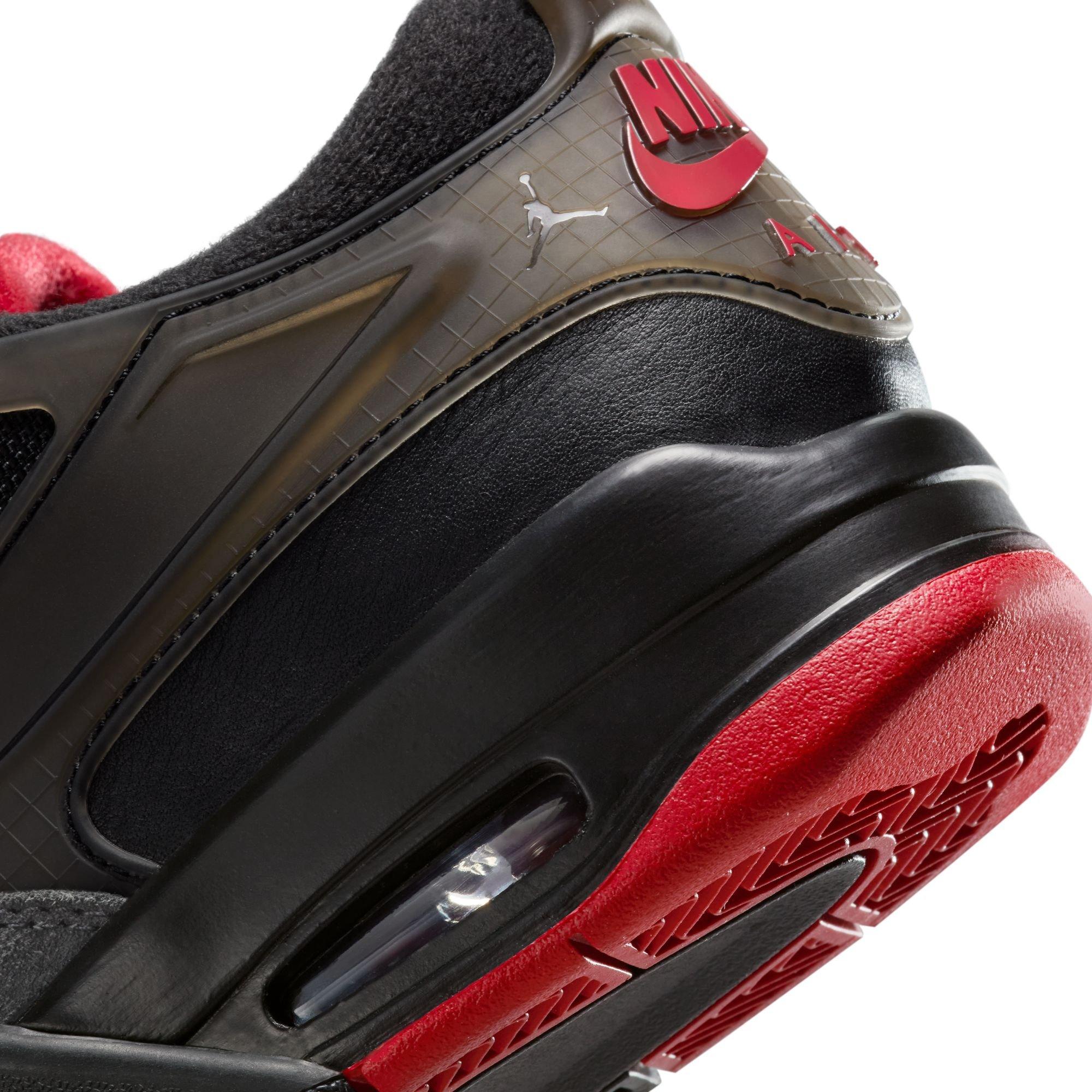 Jordan 4 RM Grade School Boys' "Black/Varsity Red/Anthracite" Shoe