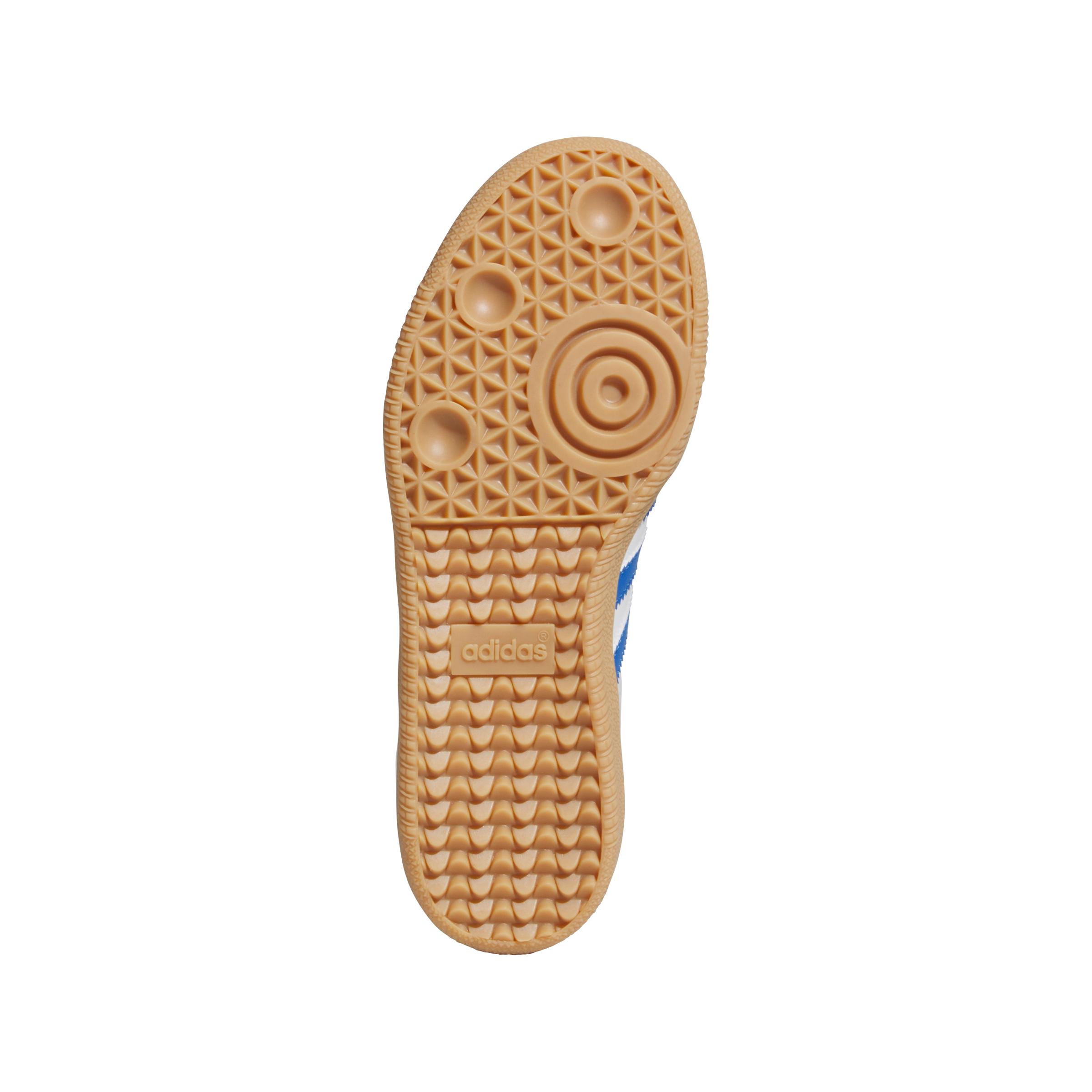 adidas Originals Samba OG Preschool Boys' "Ftwr White/Blue/Gum" Shoe