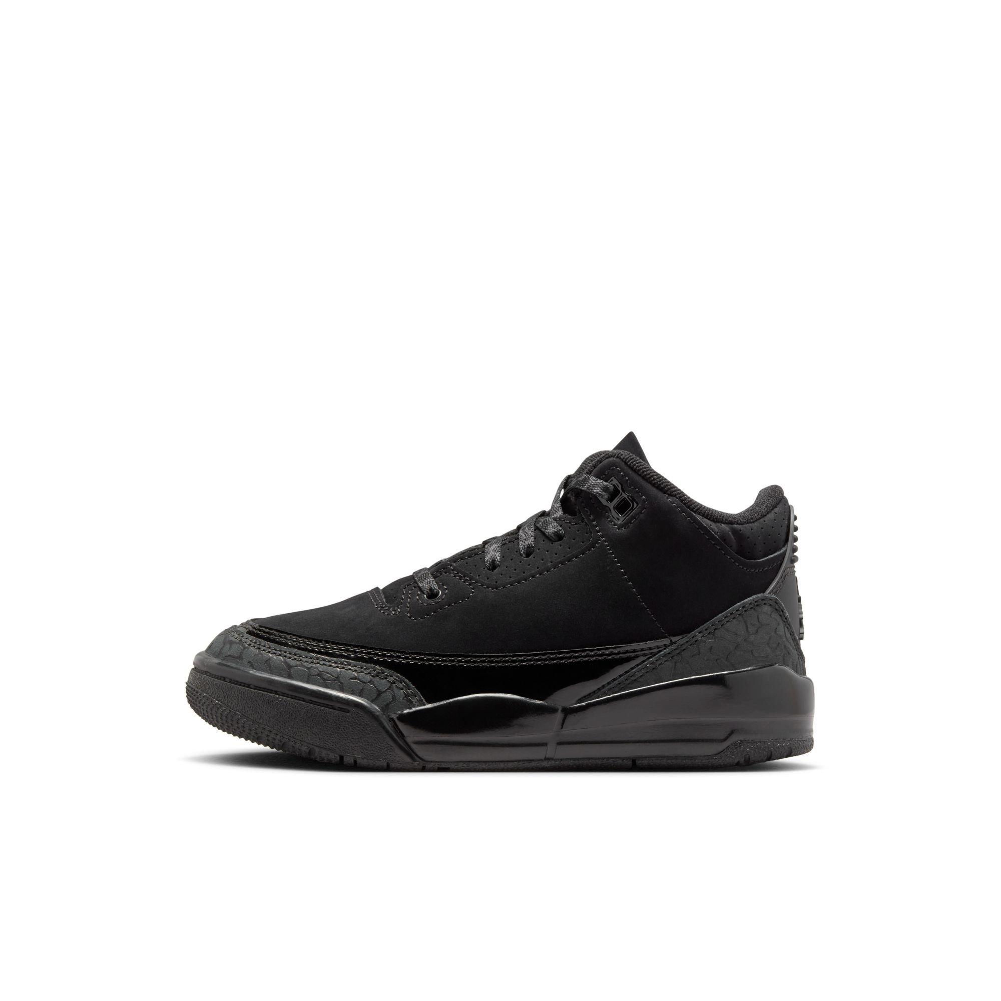 Jordan 3 Retro "Black Cat" Preschool Kids' Shoe