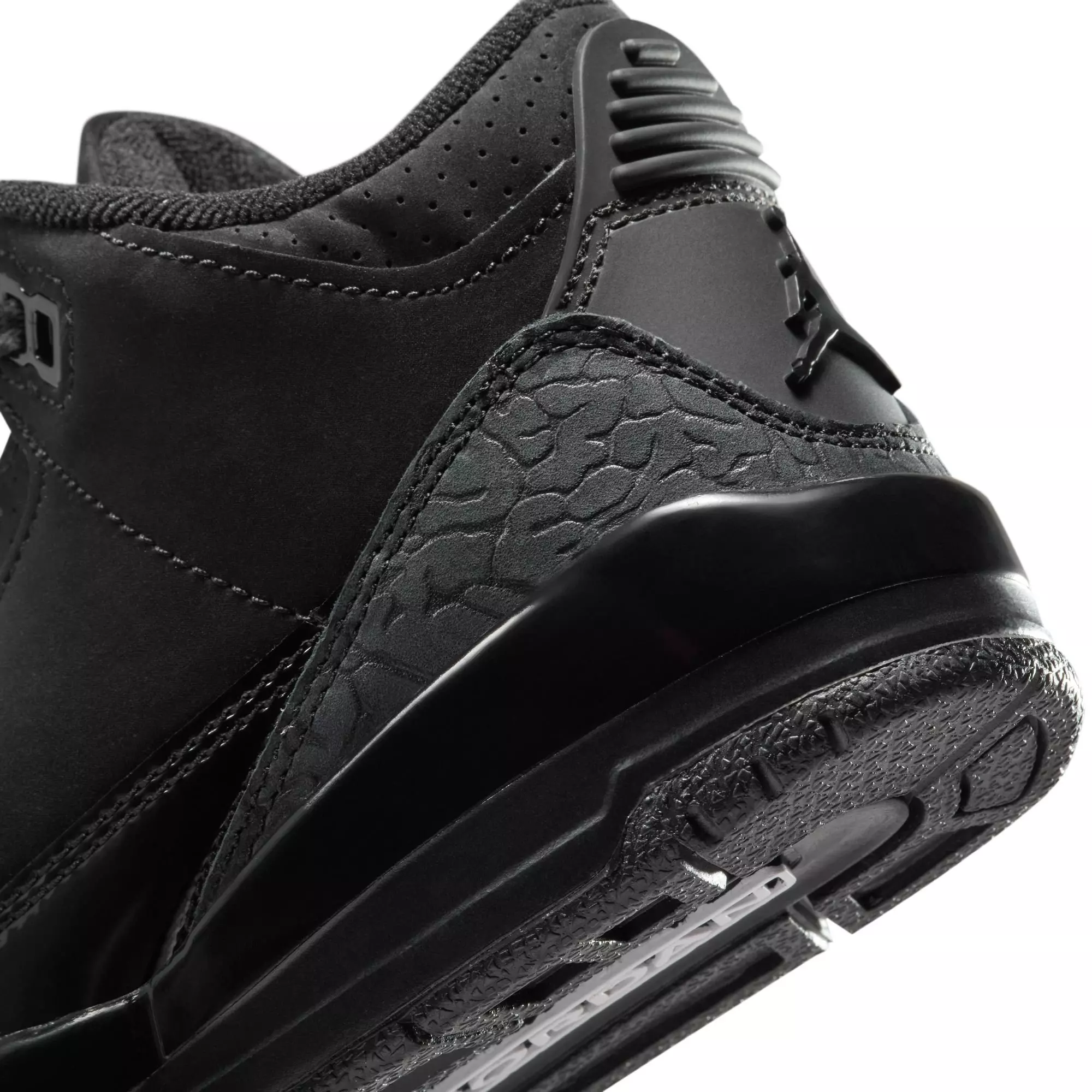 Jordan 3 Retro "Black Cat" Preschool Kids' Shoe - BLACK/DARK CHARCOAL