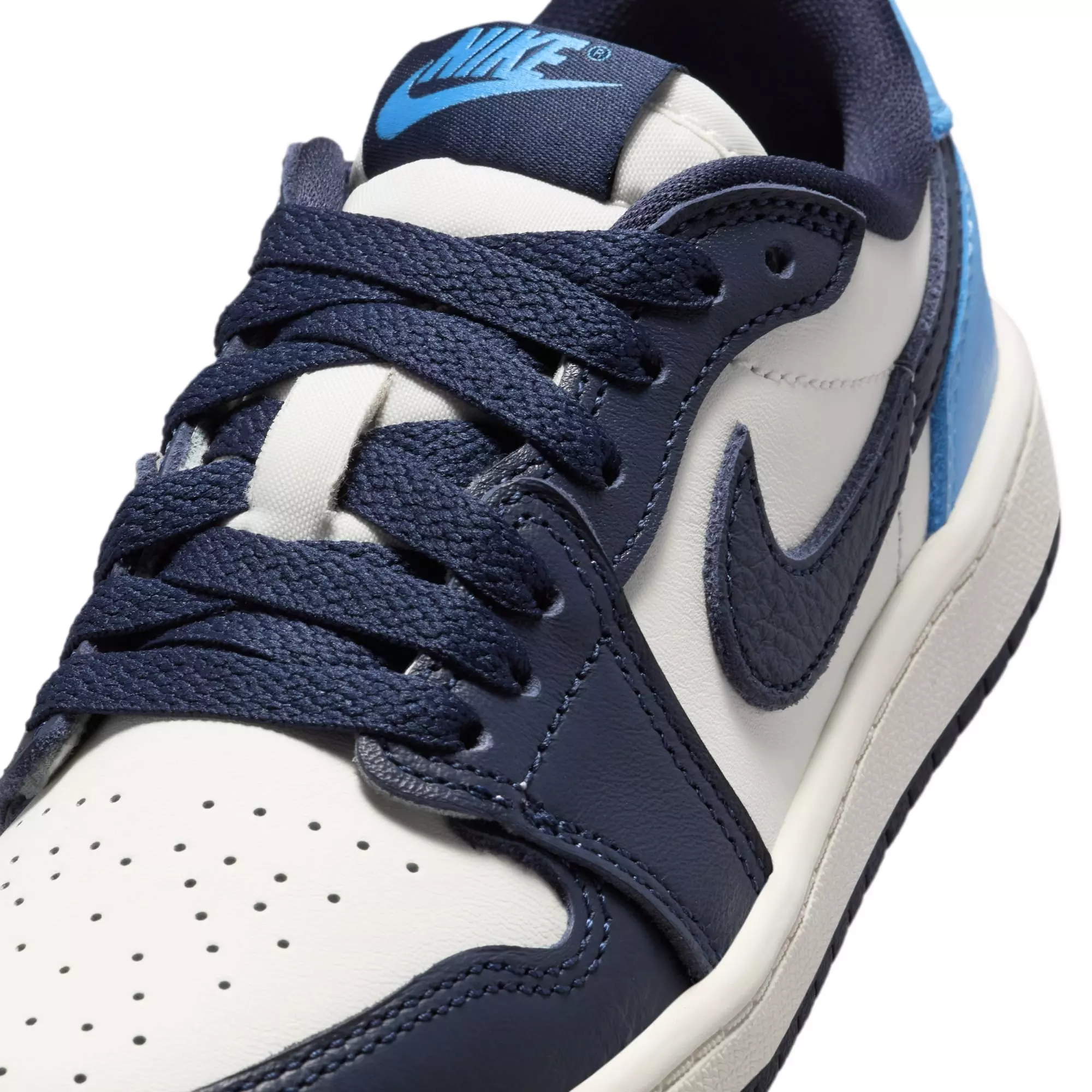 Jordan 1 Low OG "Obsidian" Preschool Kids' Shoe - OBSIDIAN/UNIVERSITY BLUE/SAIL