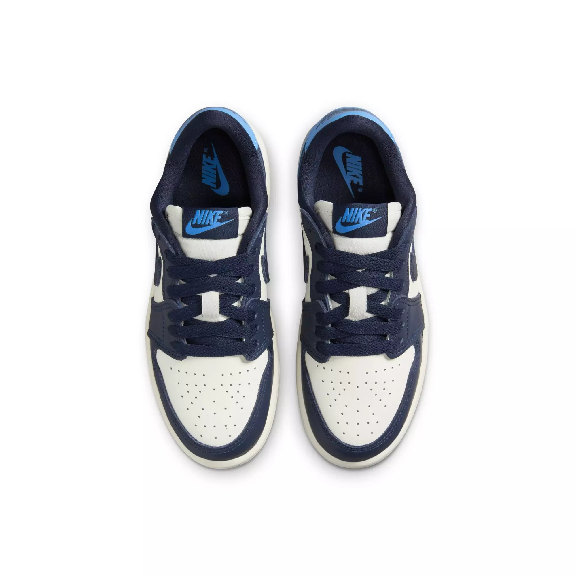 Jordan 1 Low OG "Obsidian" Preschool Kids' Shoe - OBSIDIAN/UNIVERSITY BLUE/SAIL