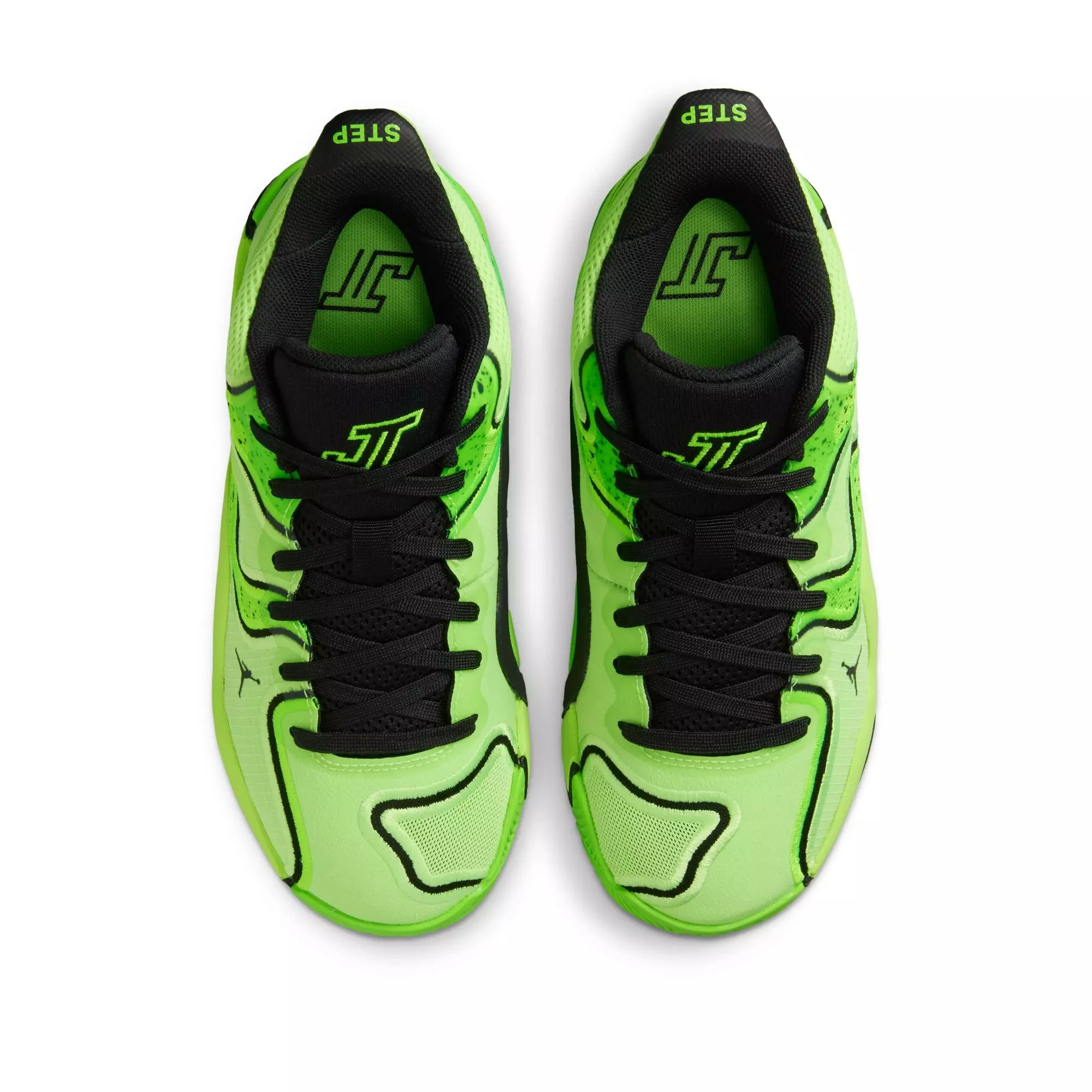 Jordan Tatum 3 "Ghost Green/Black/Electric Green" Grade School Boys' Shoe - GREEN/WHITE