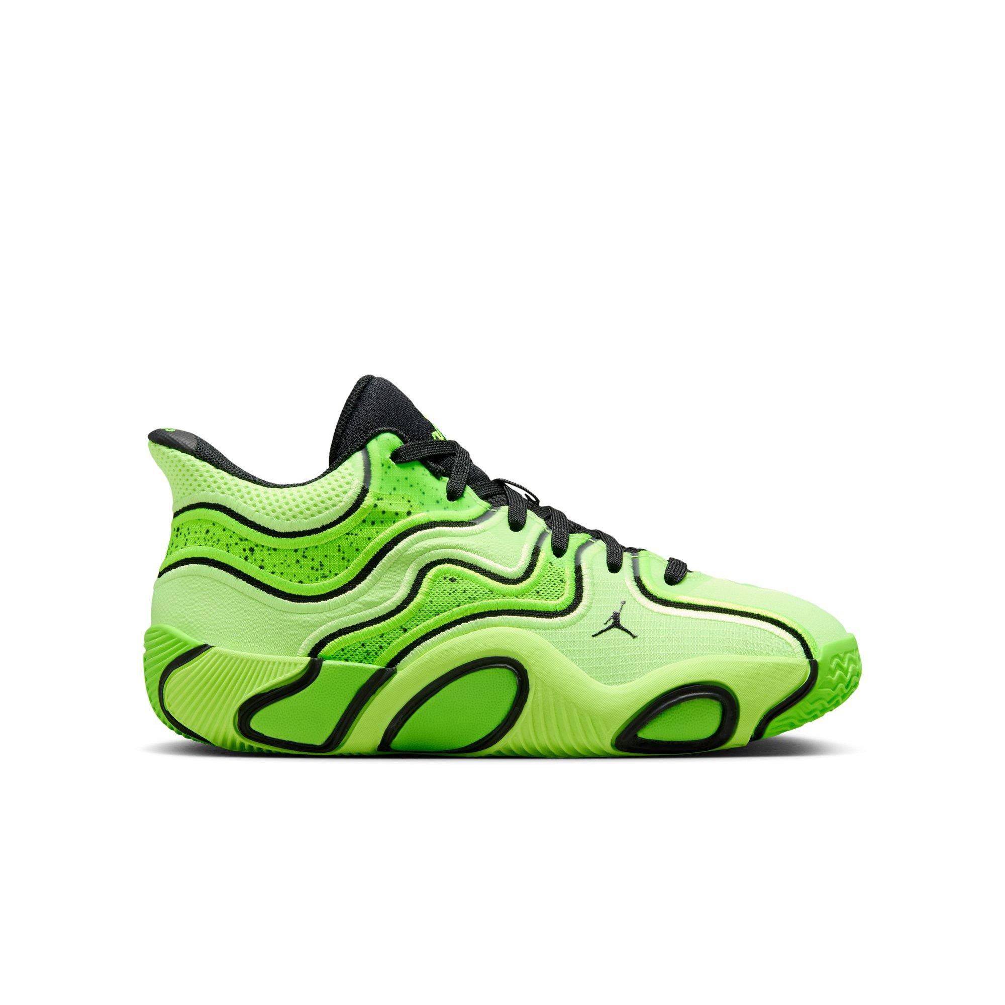 Jordan Tatum 3 "Ghost Green/Black/Electric Green" Grade School Boys' Shoe