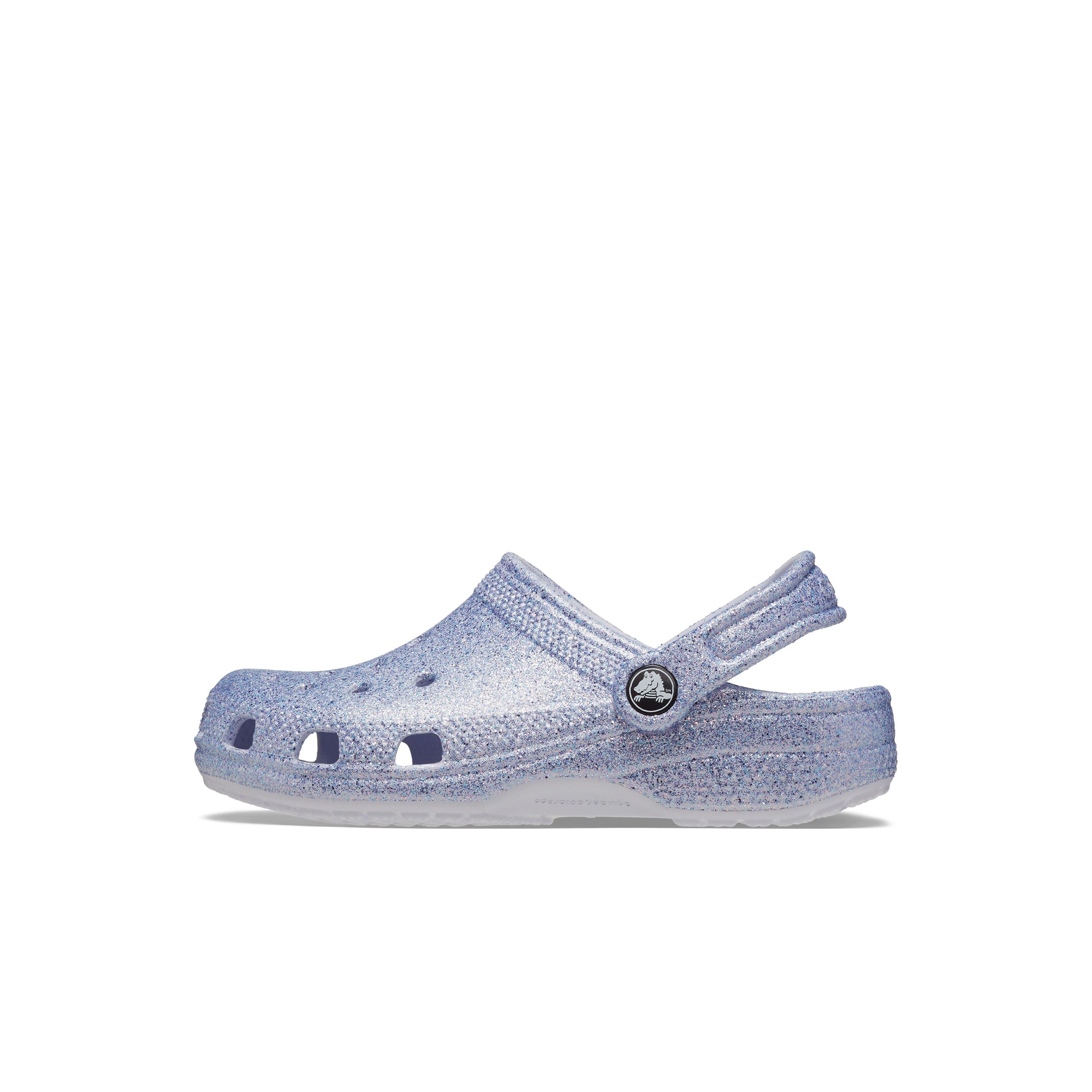 Crocs Classic Preschool Girls' "Purple Glitter" Clog