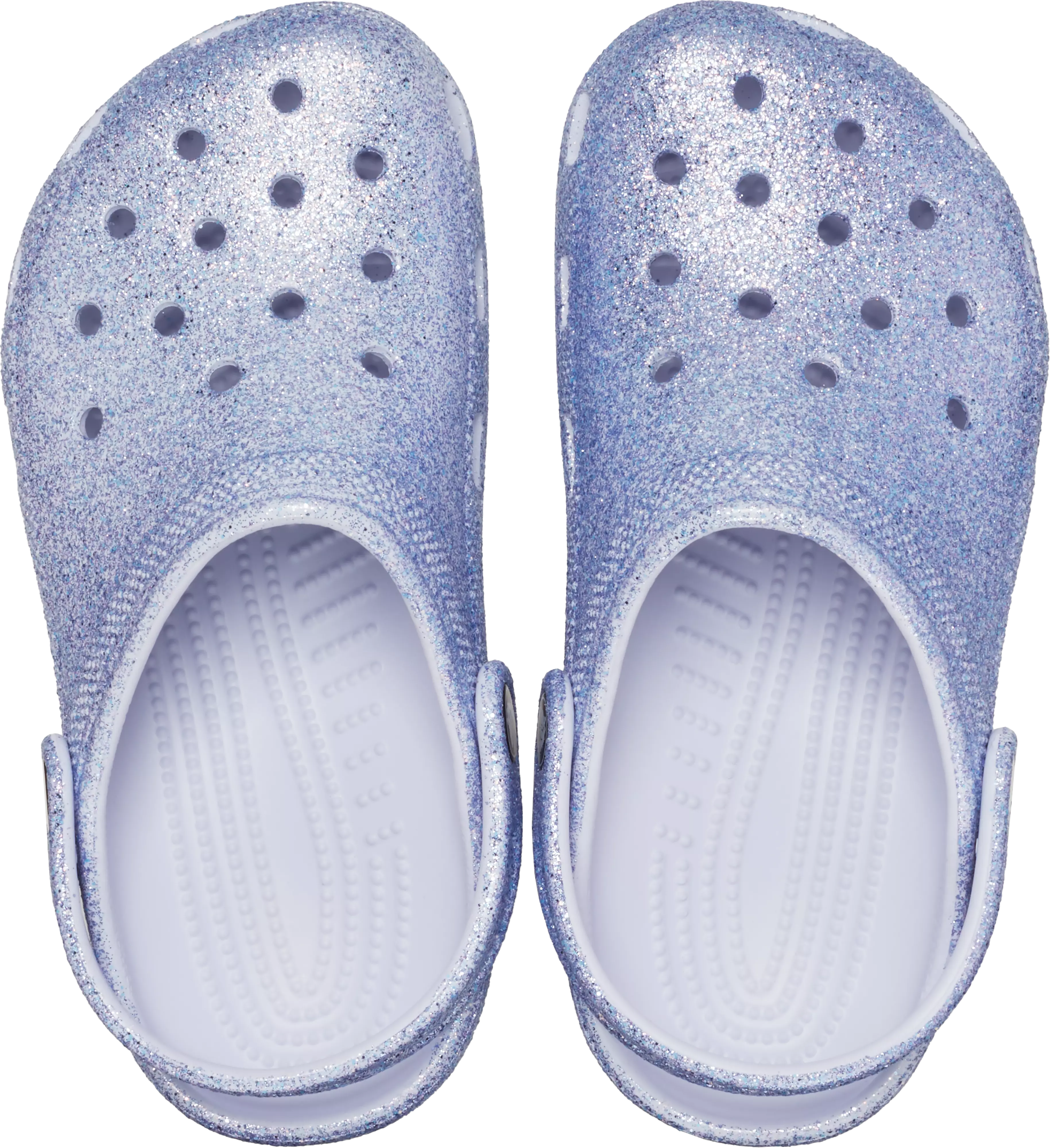 Crocs Classic "Purple Glitter" Preschool Girls' Clog - PURPLE