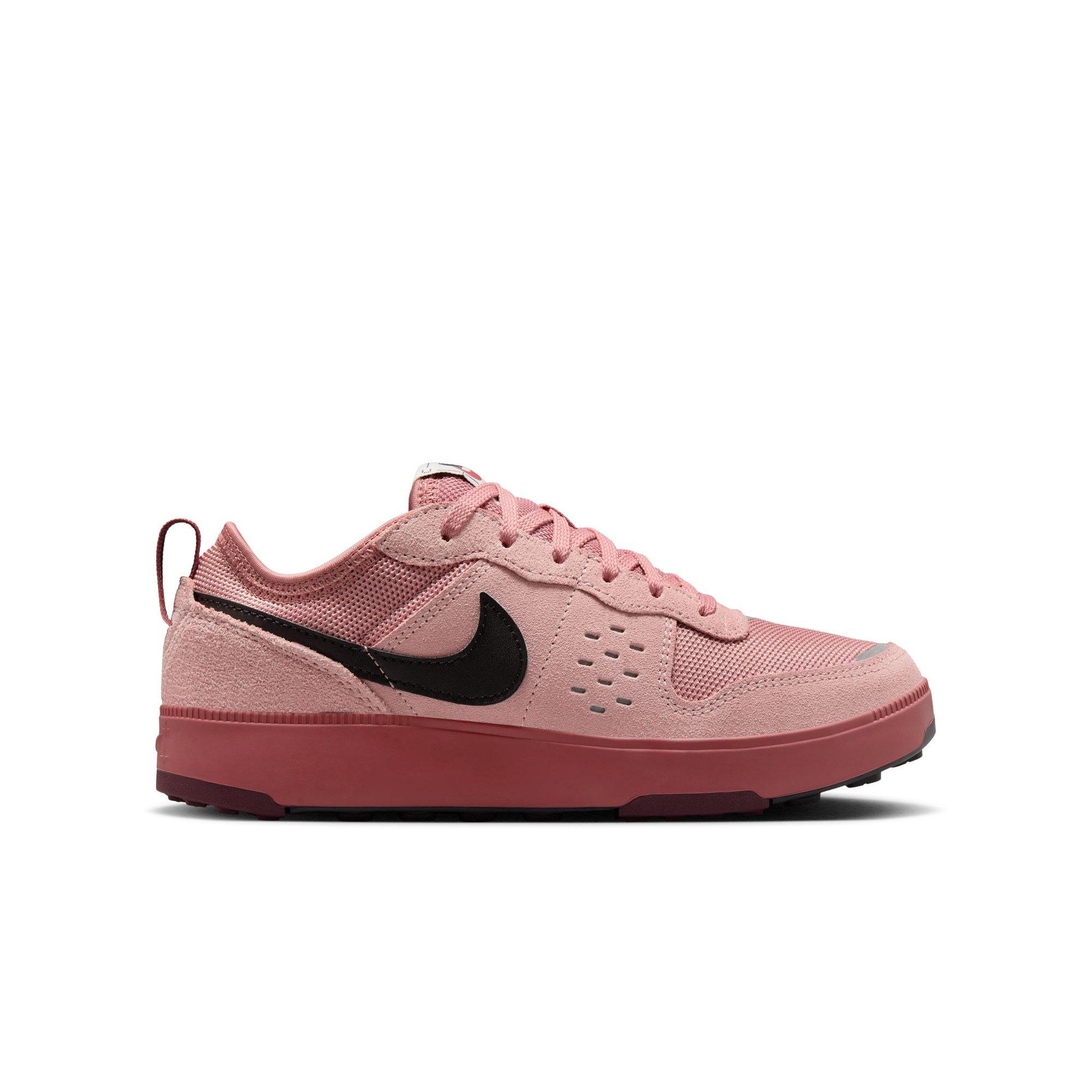 Nike C1TY "Red Stardust/Black/Canyon Rust" Grade School Girls' Shoe - DK PINK