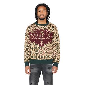 Smoke Rise Men's Tapestry Jacquard Knit Top - Scarab
