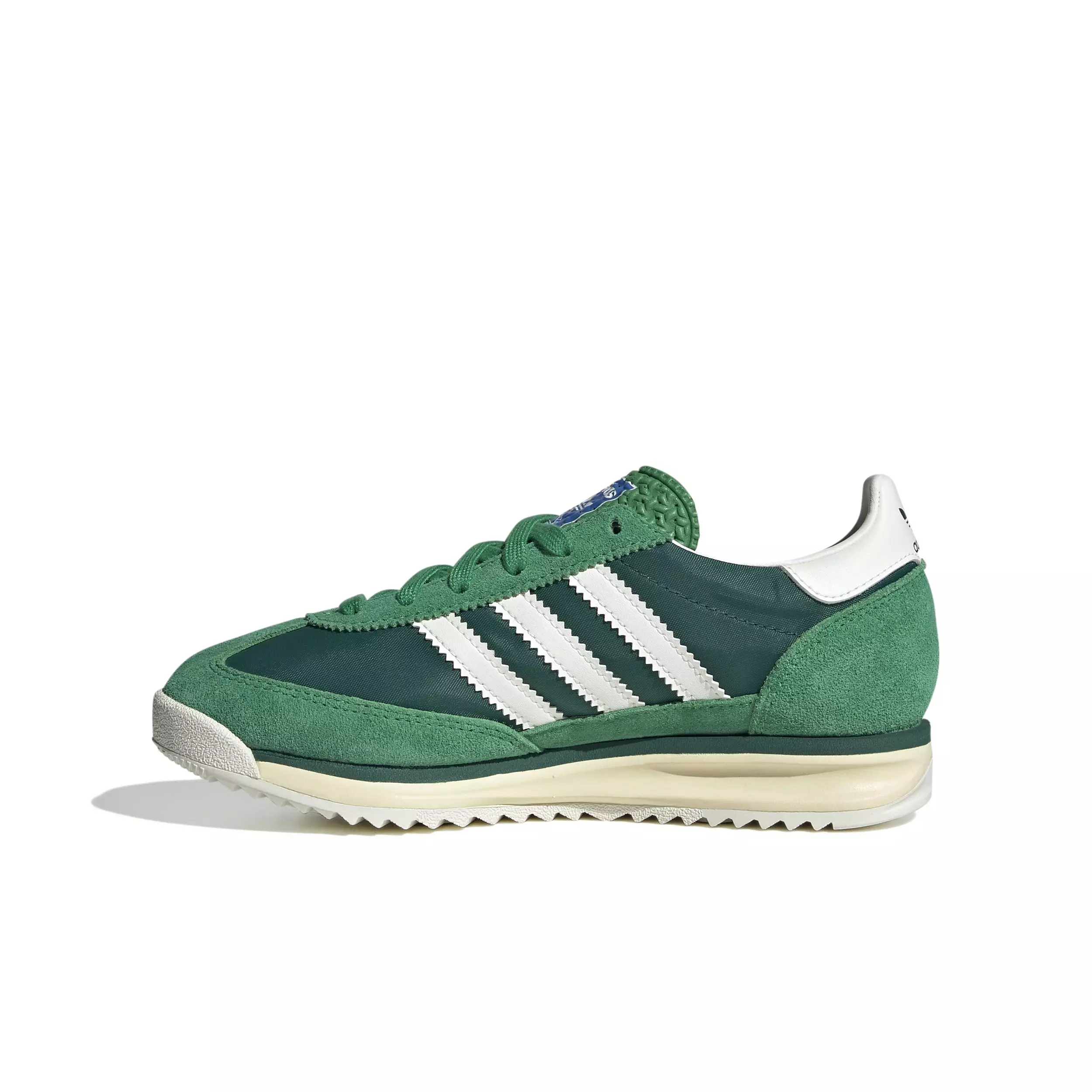 adidas Originals SL 72 "Collegiate Green/Core White" Grade School Boys' Shoe - GREEN/WHITE