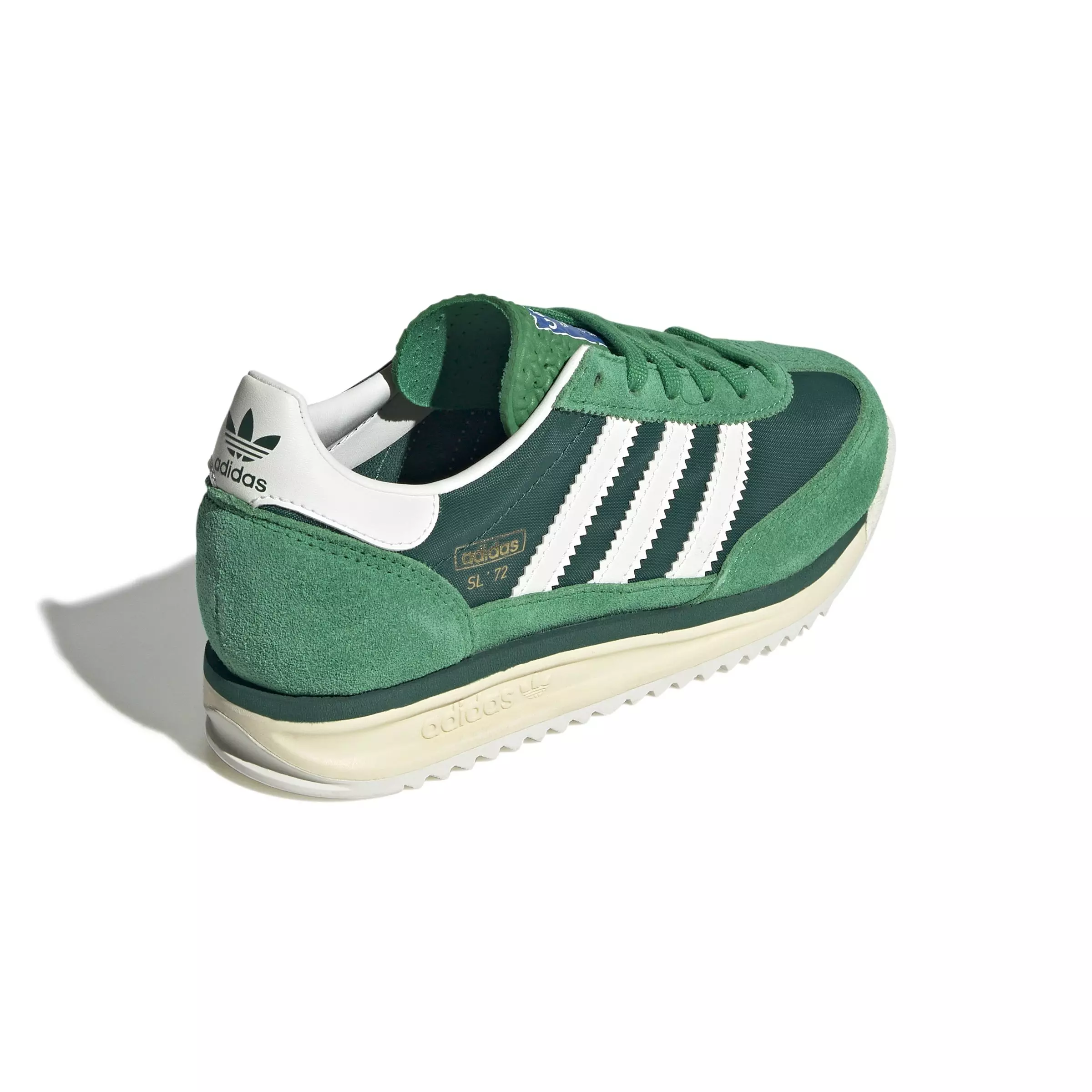 adidas Originals SL 72 "Collegiate Green/Core White" Grade School Boys' Shoe - GREEN/WHITE