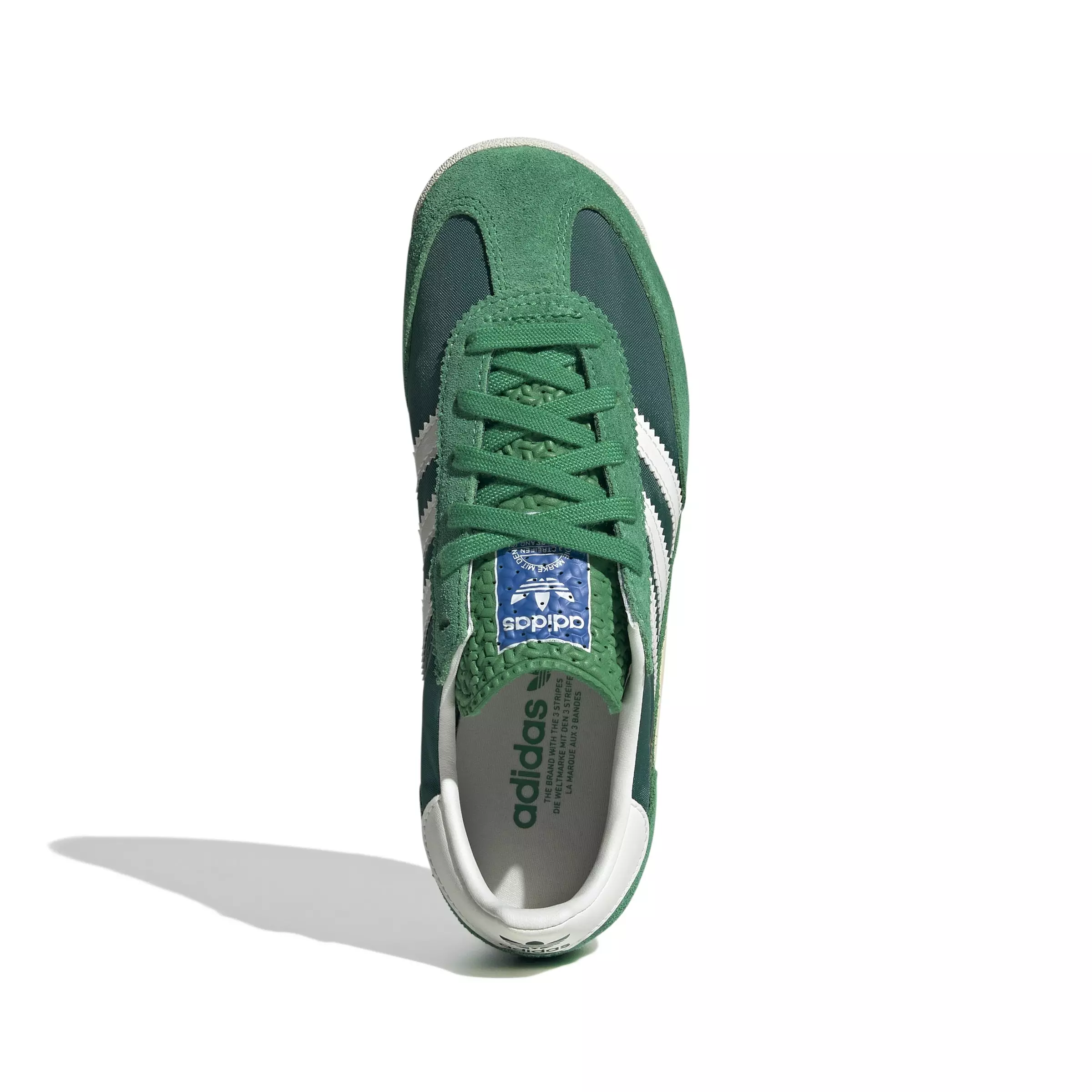 adidas Originals SL 72 "Collegiate Green/Core White" Grade School Boys' Shoe - GREEN/WHITE