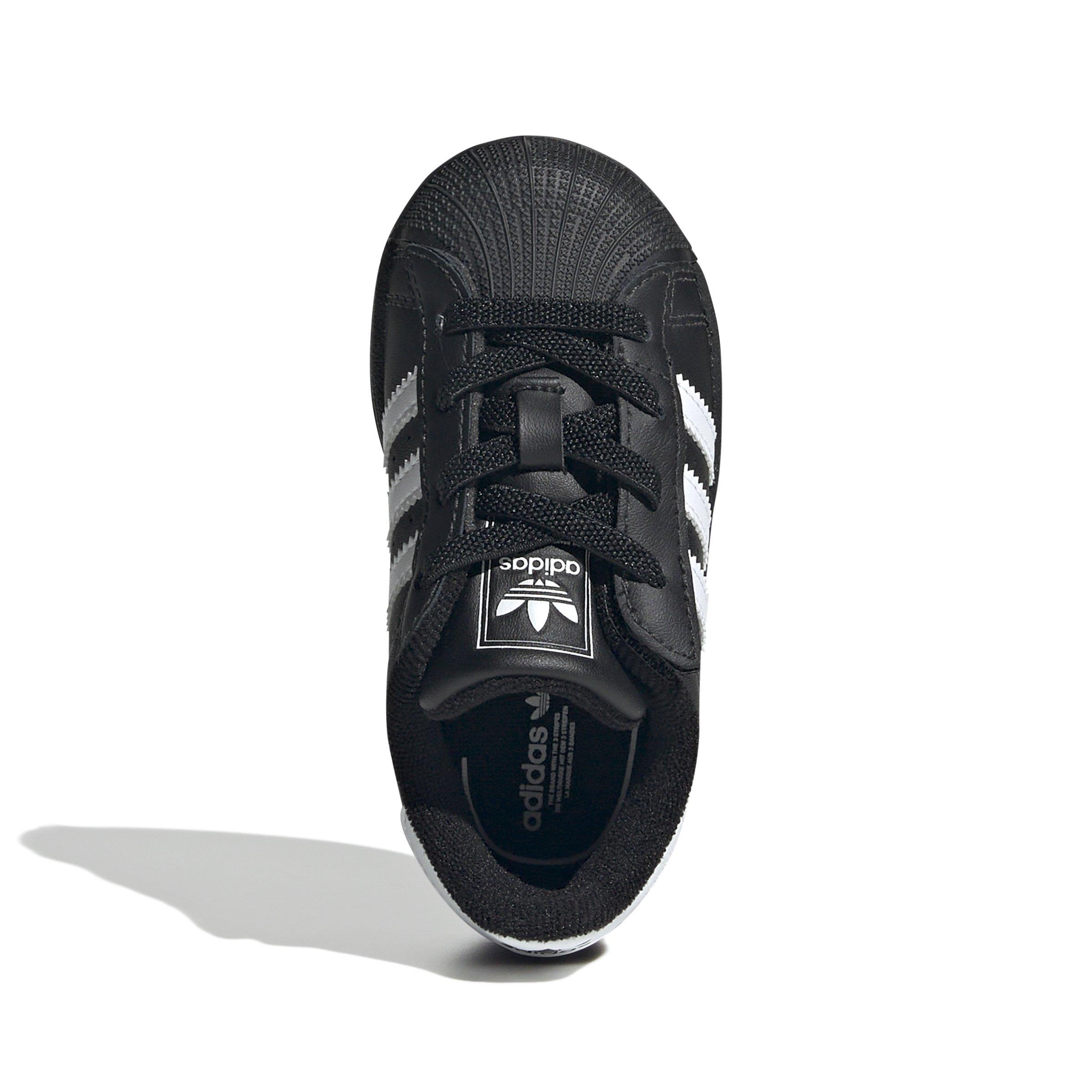 adidas Superstar II Toddler Shoe Black/White | Hibbett