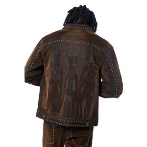 Smoke Rise Men's Doberman Flocked Jacket - Dorset