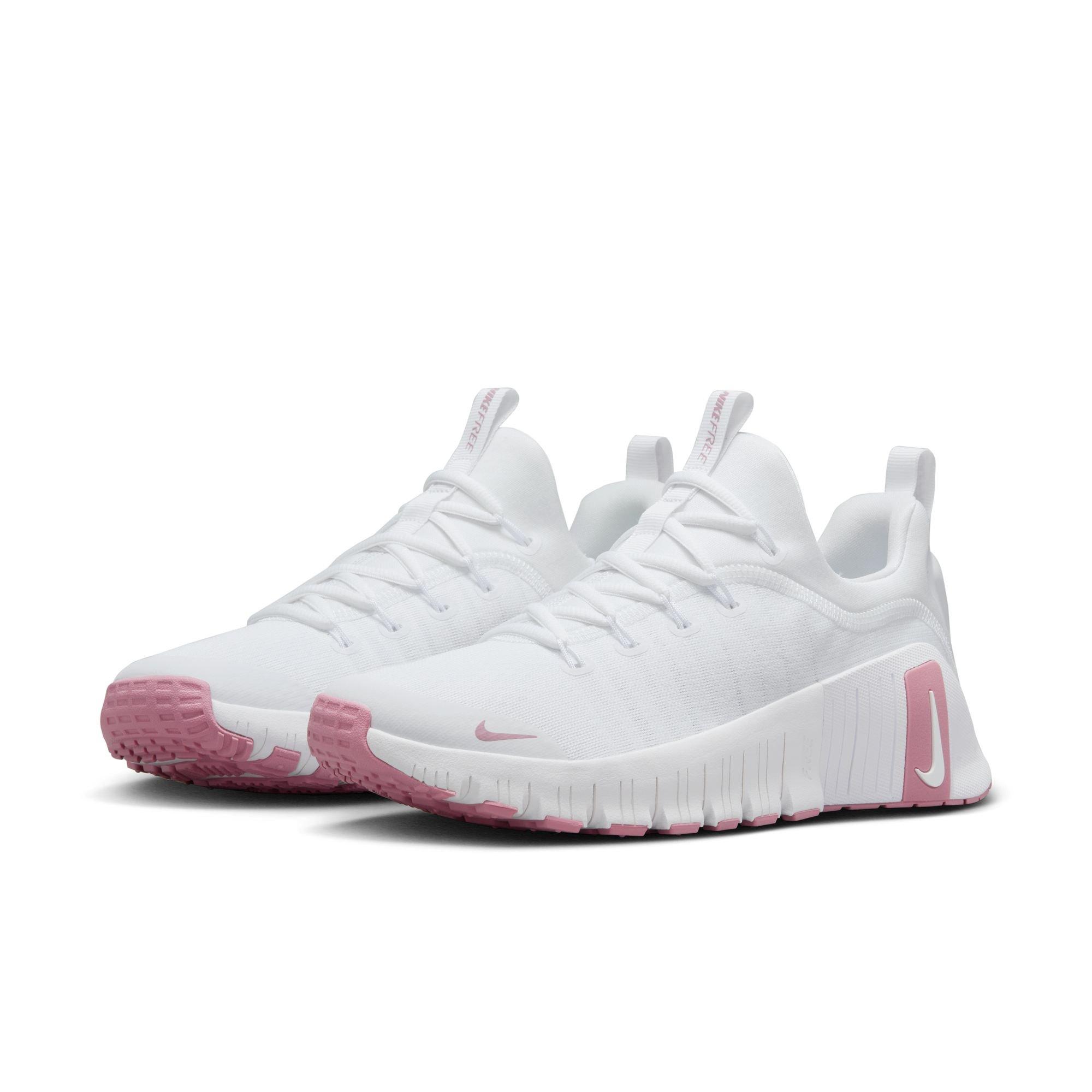 Nike Free Metcon 6 "White/Elemental Pink" Women's Workout Shoe - WHITE/PINK Thumbnail View 5