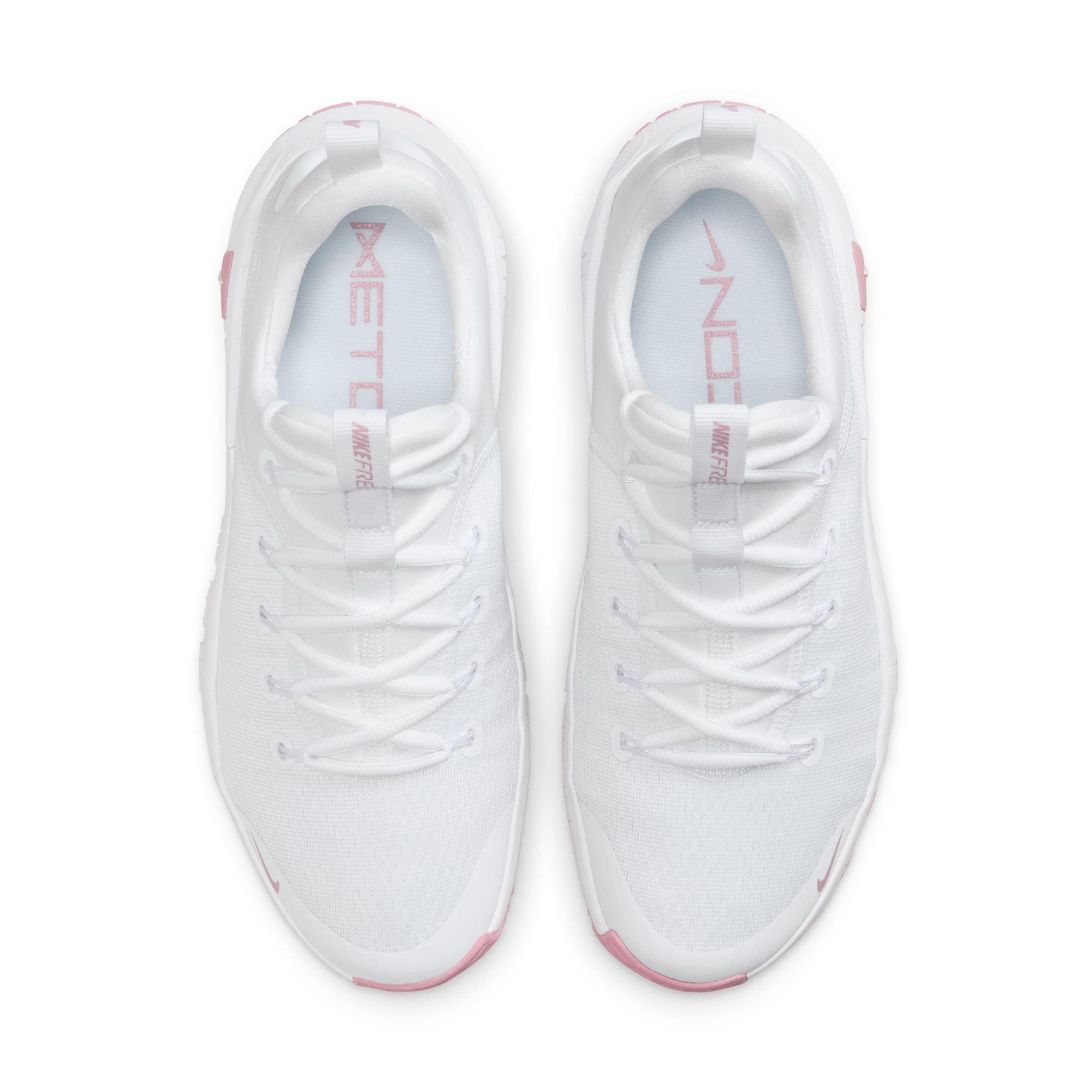 Nike Free Metcon 6 "White/Elemental Pink" Women's Workout Shoe - WHITE/PINK Thumbnail View 6