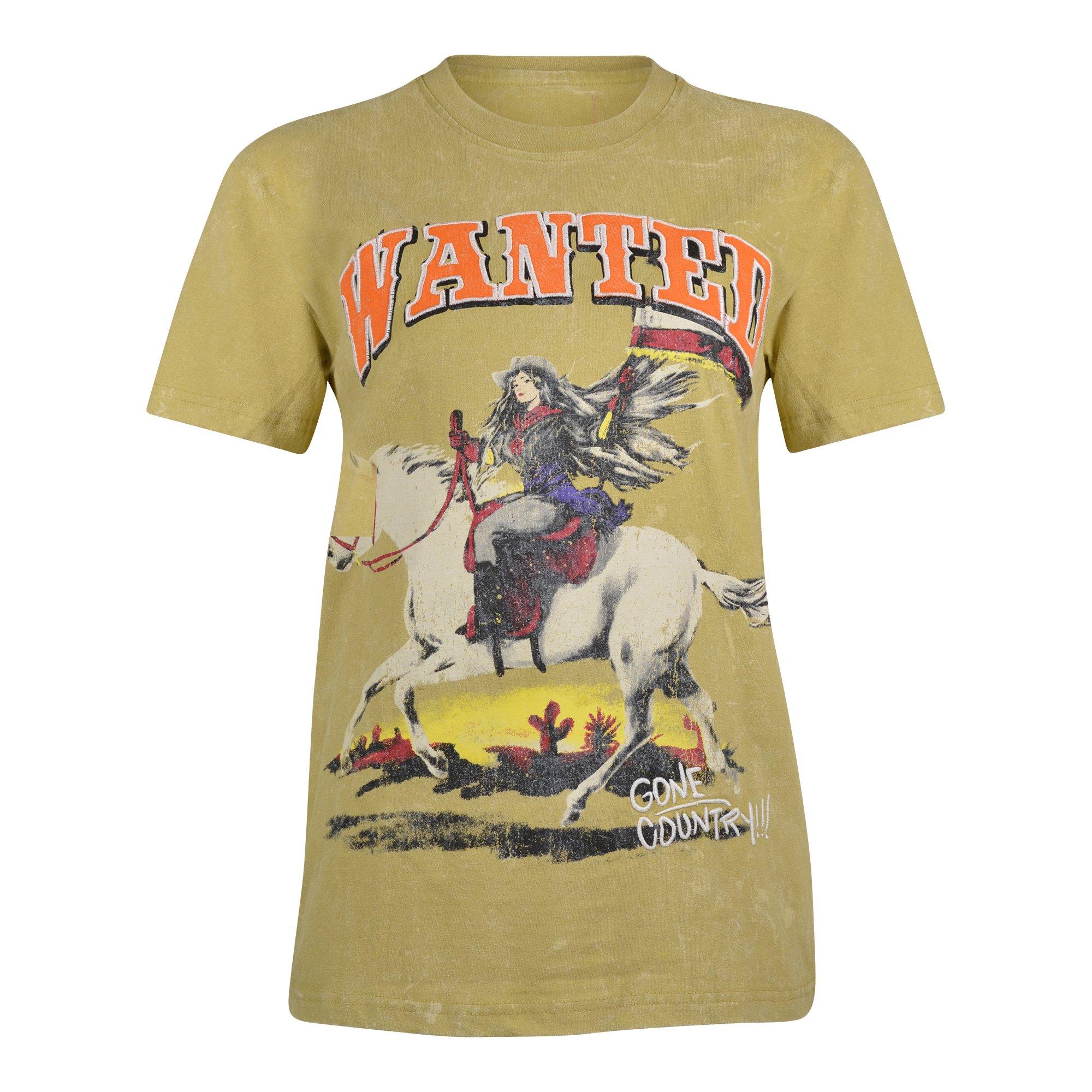 Reason Women's Wanted Country Tee - Khaki - KHAKI Thumbnail View 1
