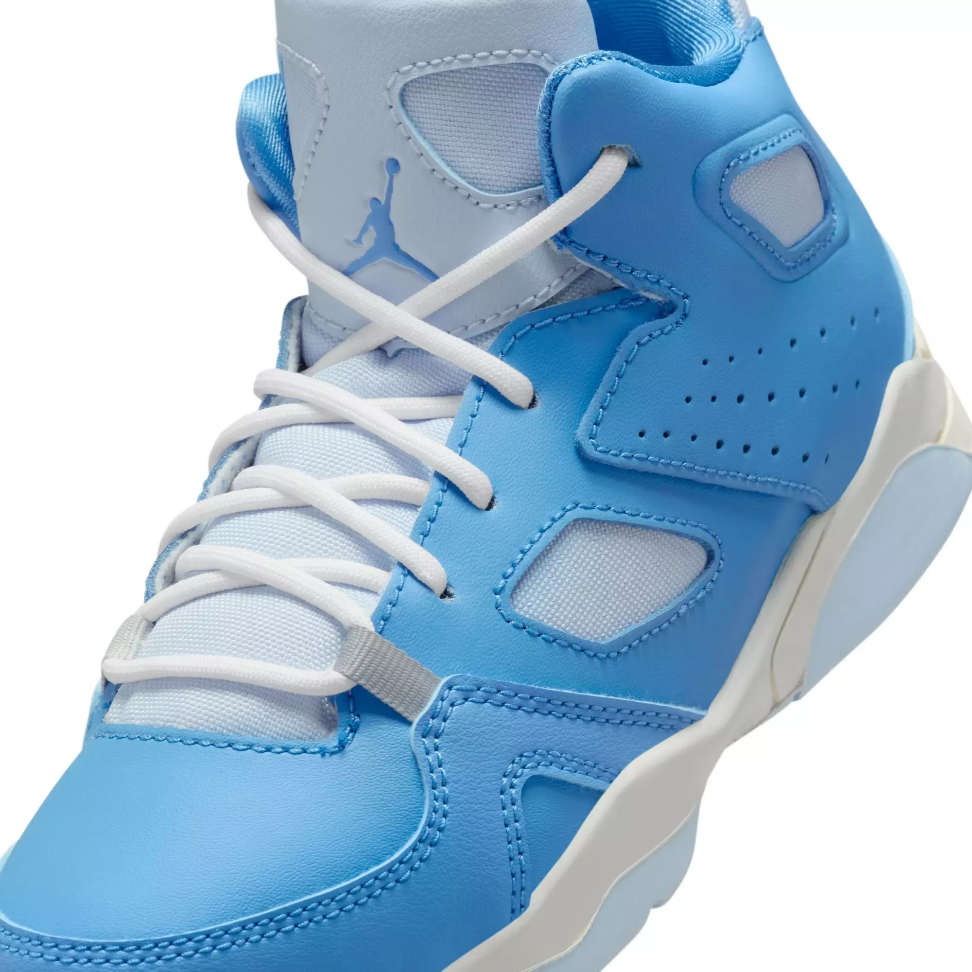 Jordan Flight Club '91 "Legend Blue/Hydrogen Blue/Pure Platinum" Preschool Boys' Shoe - CAROLINA BLUE