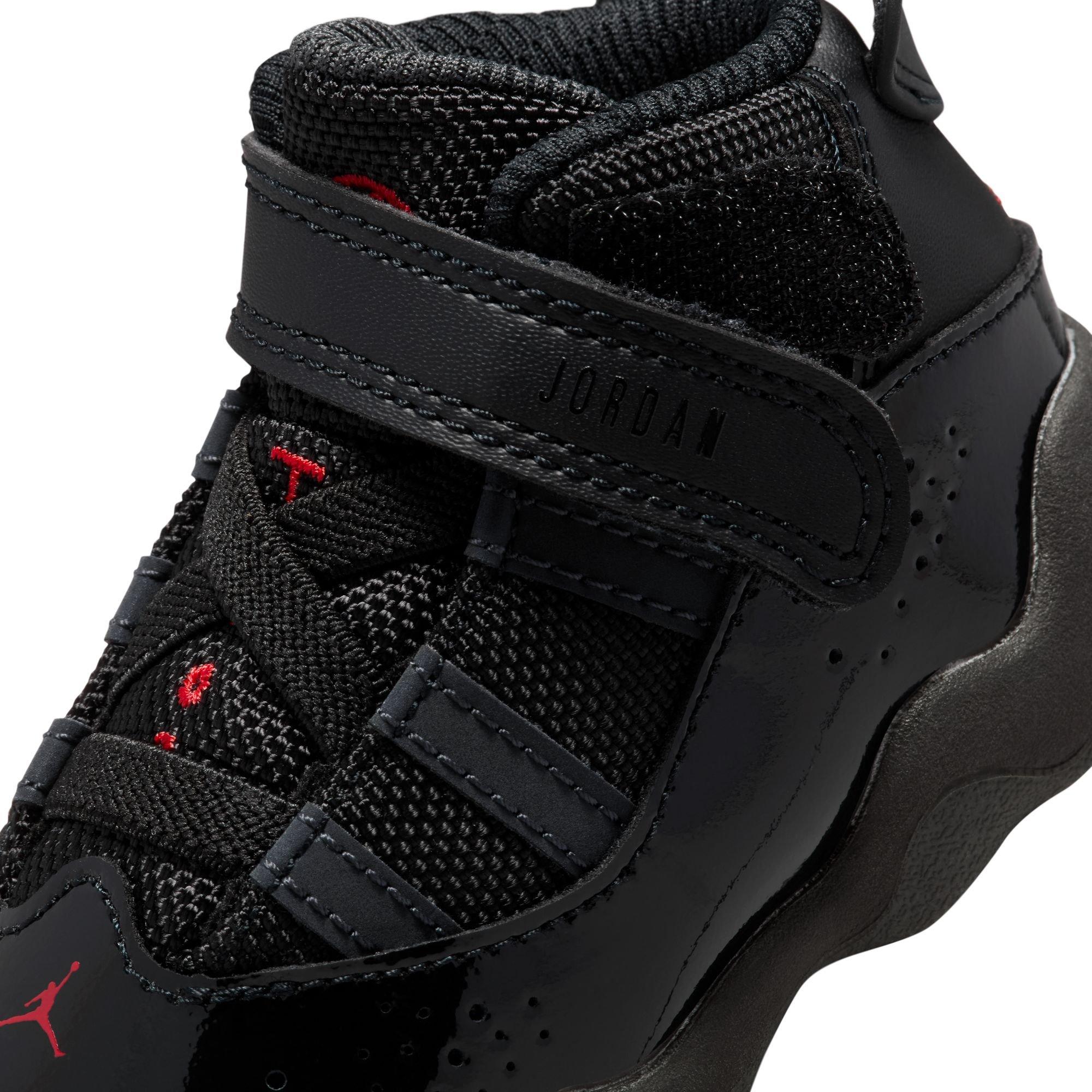 Jordan 6 Rings Toddler Boys' "Black/Fire Red/Anthracite" Shoe
