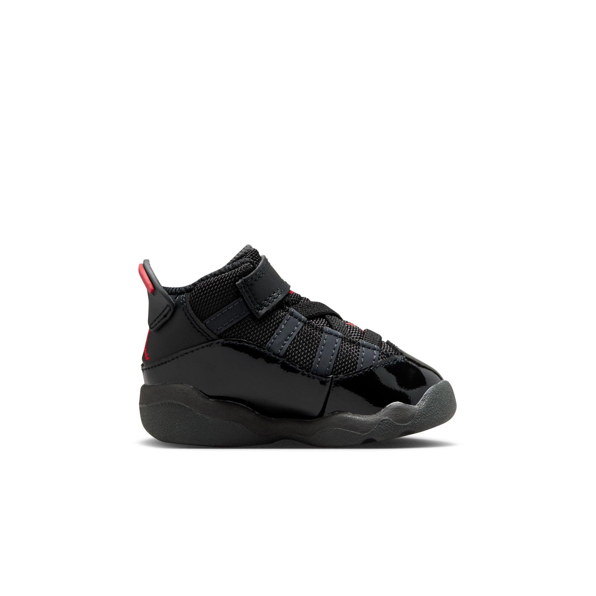Jordan 6 Rings Toddler Boys' "Black/Fire Red/Anthracite" Shoe