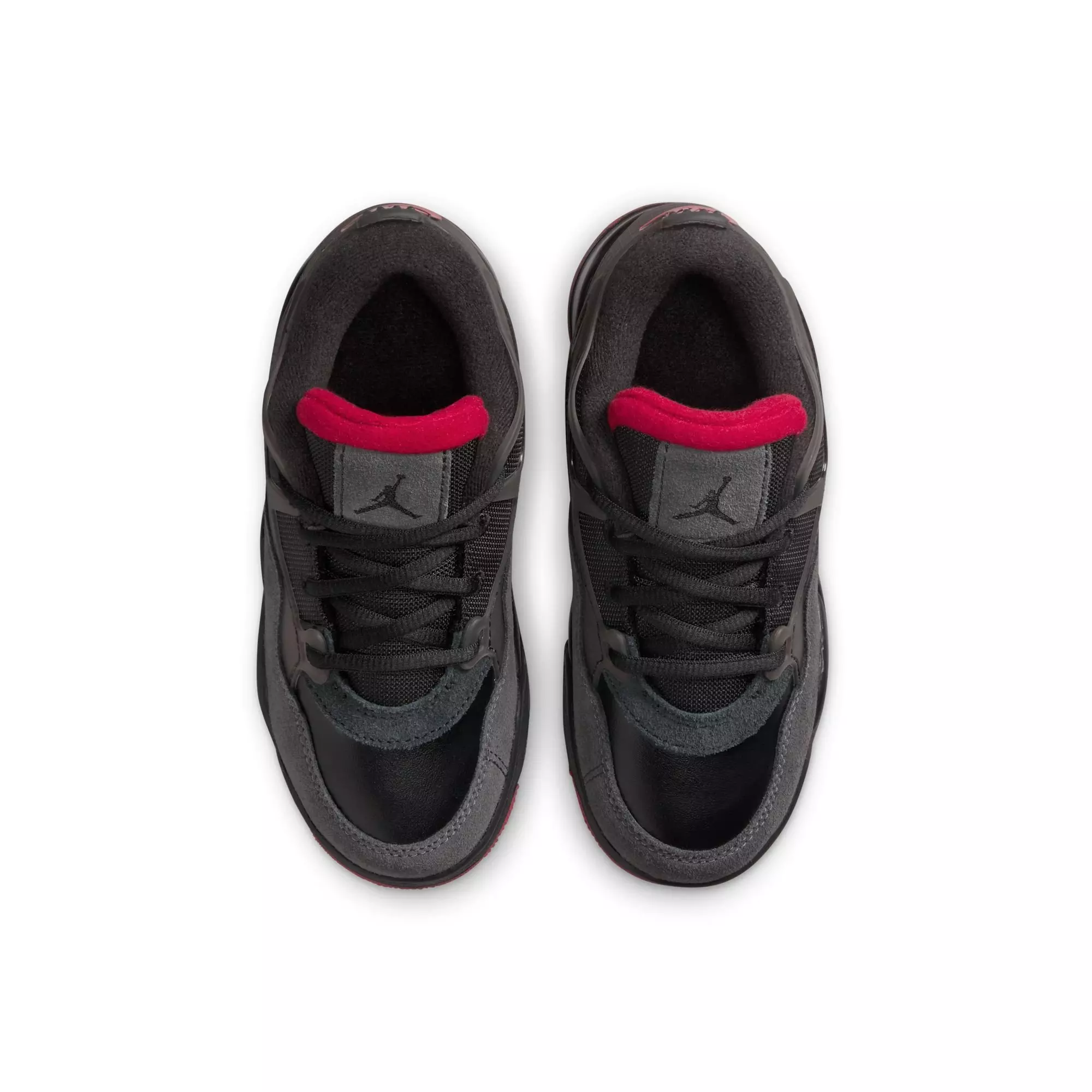 Jordan 4 RM "Black/Varsity Red/Anthracite" Preschool Boys' Shoe - BLACK/RED/WHITE