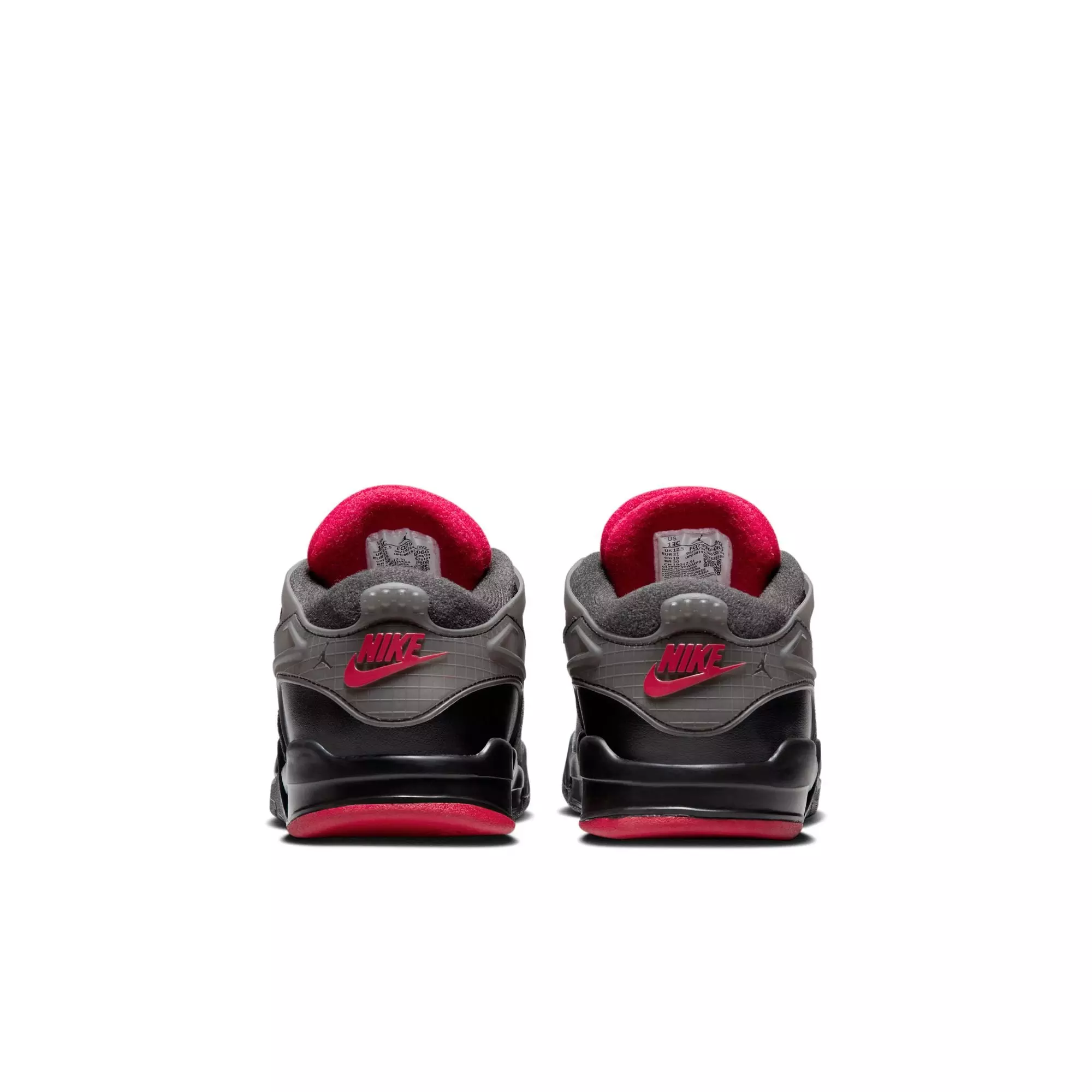 Jordan 4 RM "Black/Varsity Red/Anthracite" Preschool Boys' Shoe - BLACK/RED/WHITE