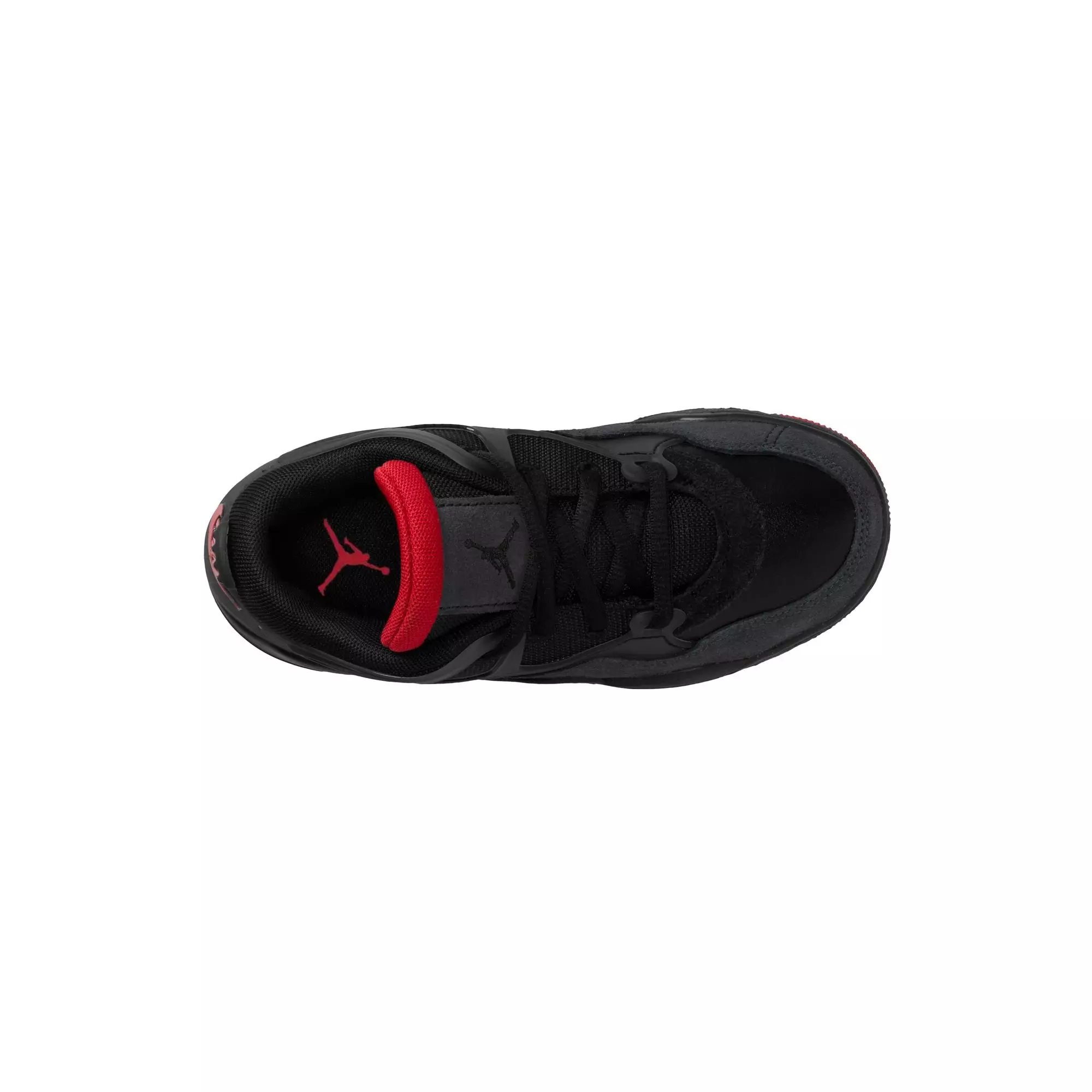 Jordan 4 RM "Black/Varsity Red/Anthracite" Preschool Boys' Shoe - BLACK/RED/WHITE