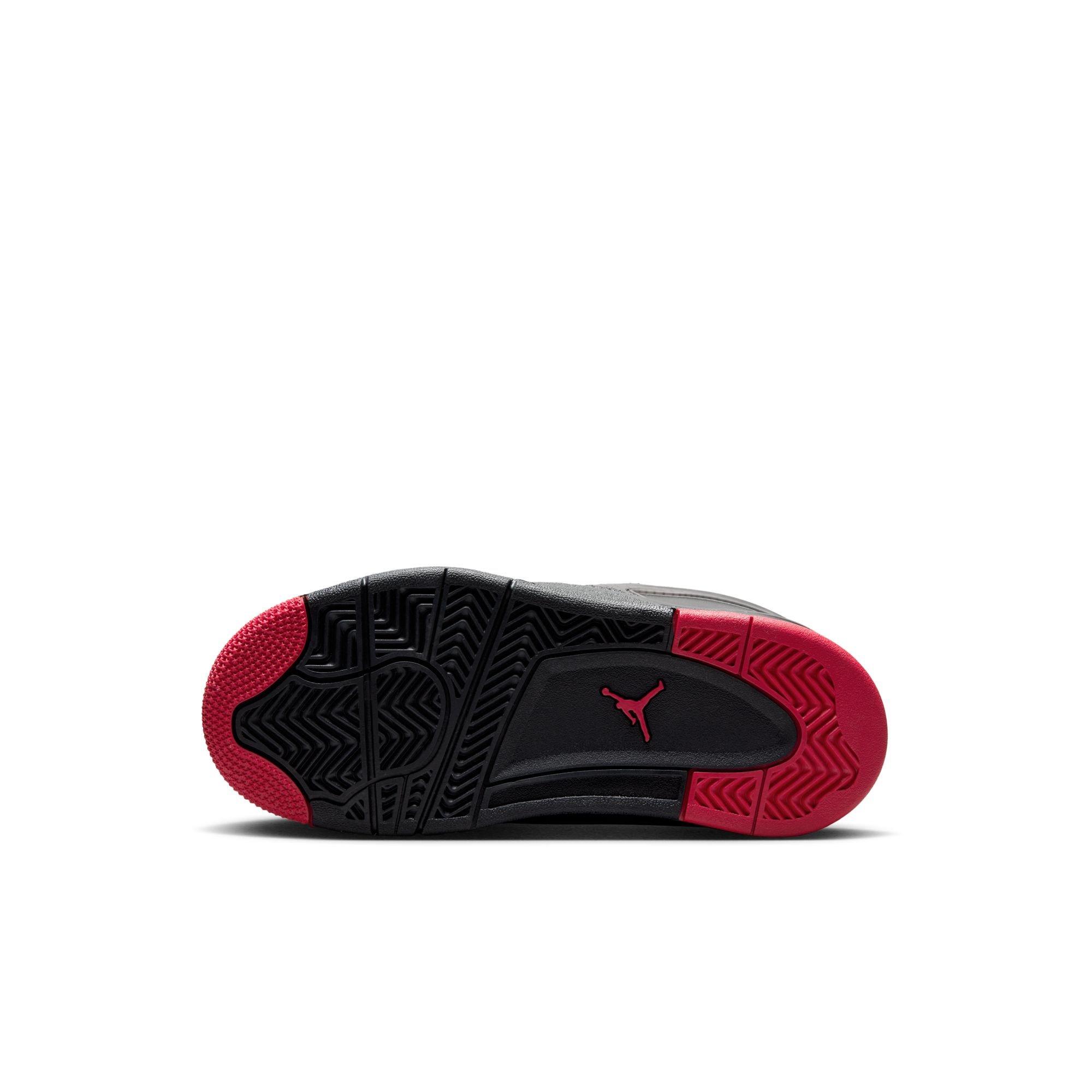 Jordan 4 RM Preschool Boys' "Black/Varsity Red/Anthracite" Shoe