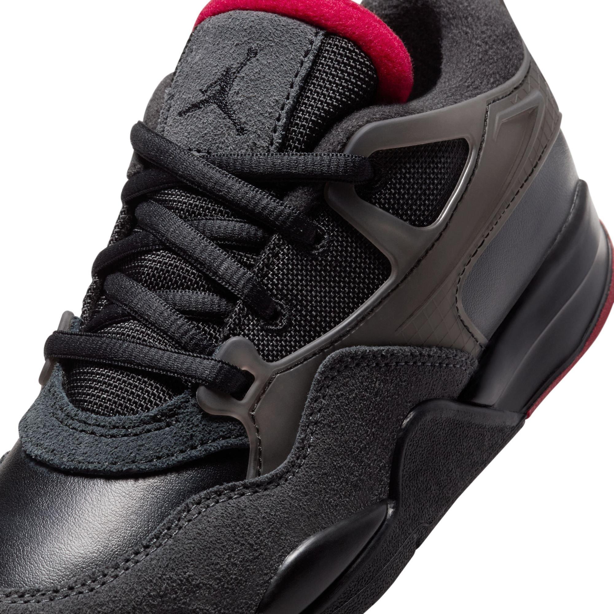 Jordan 4 RM Preschool Boys' "Black/Varsity Red/Anthracite" Shoe