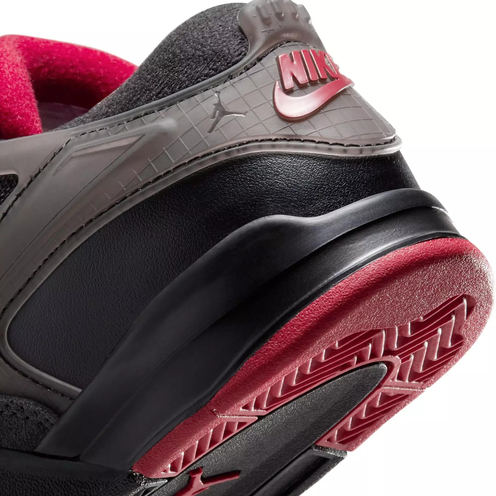 Jordan 4 RM "Black/Varsity Red/Anthracite" Preschool Boys' Shoe - BLACK/RED/WHITE