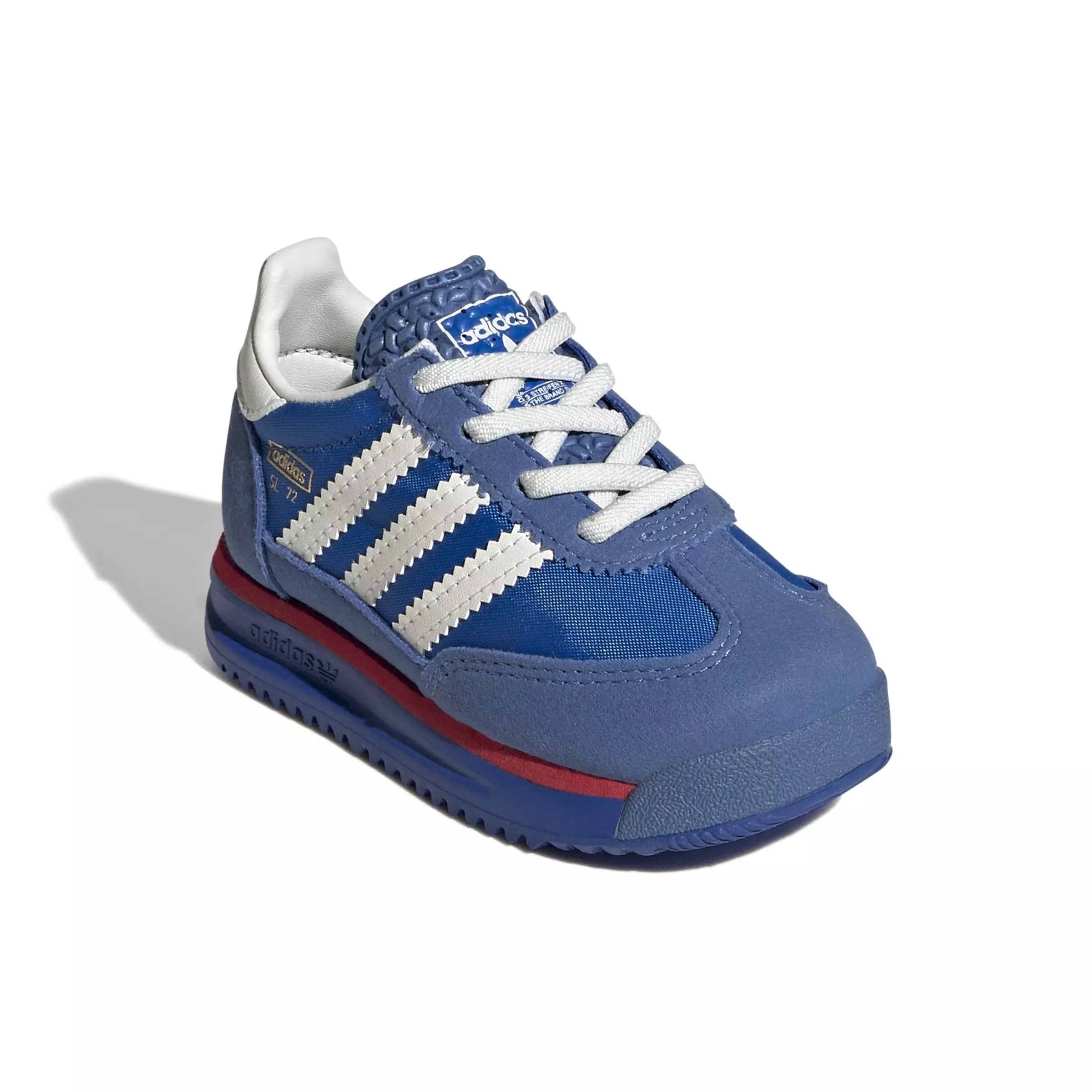 adidas Originals SL 72 RS "Blue/Core White/Better Scarlet" Toddler Boys' Shoe - BLACK/RED/YELLOW