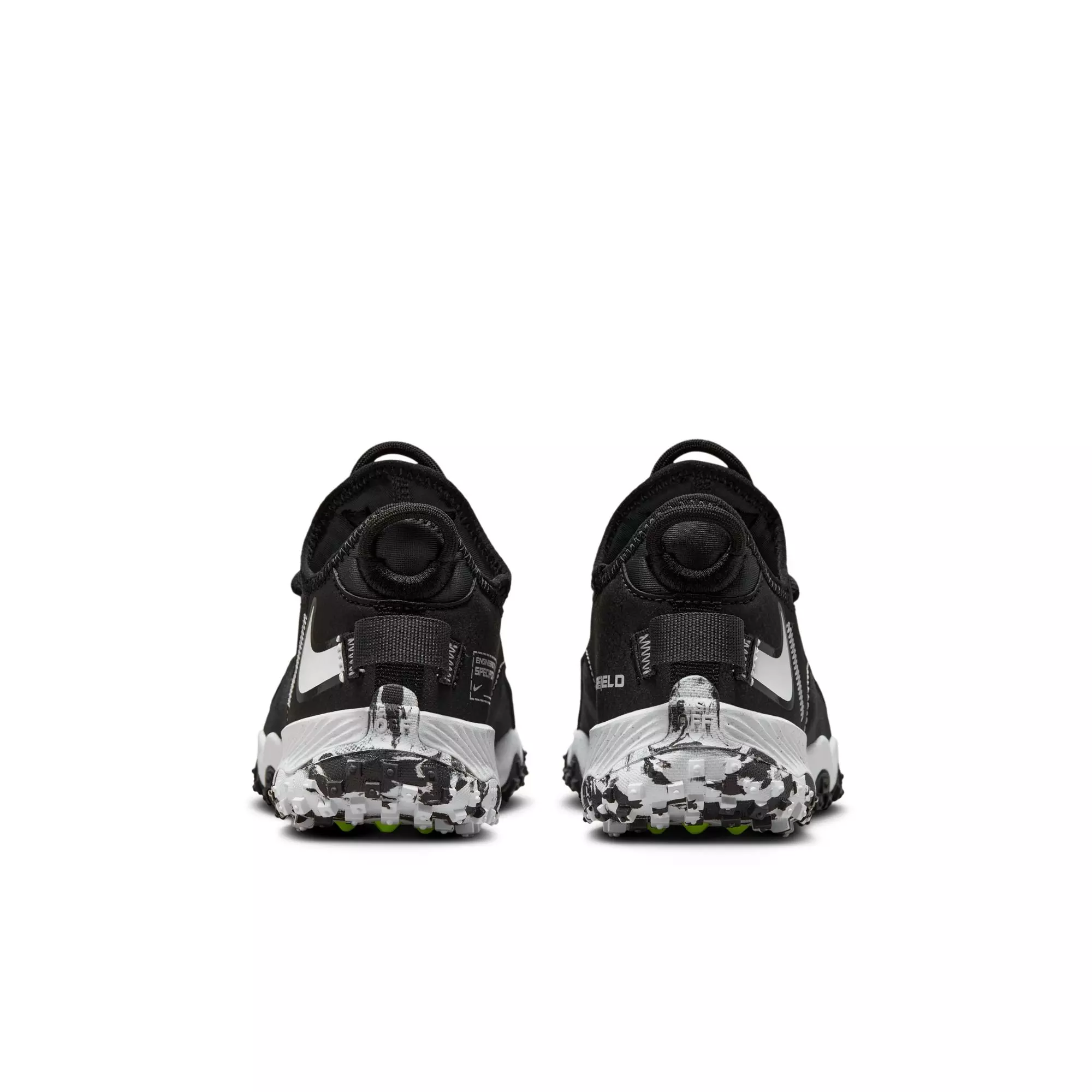 Nike Future Field "Black/White/Dk Smoke Grey/Volt" Grade School Boys' Baseball Shoe - BLACK