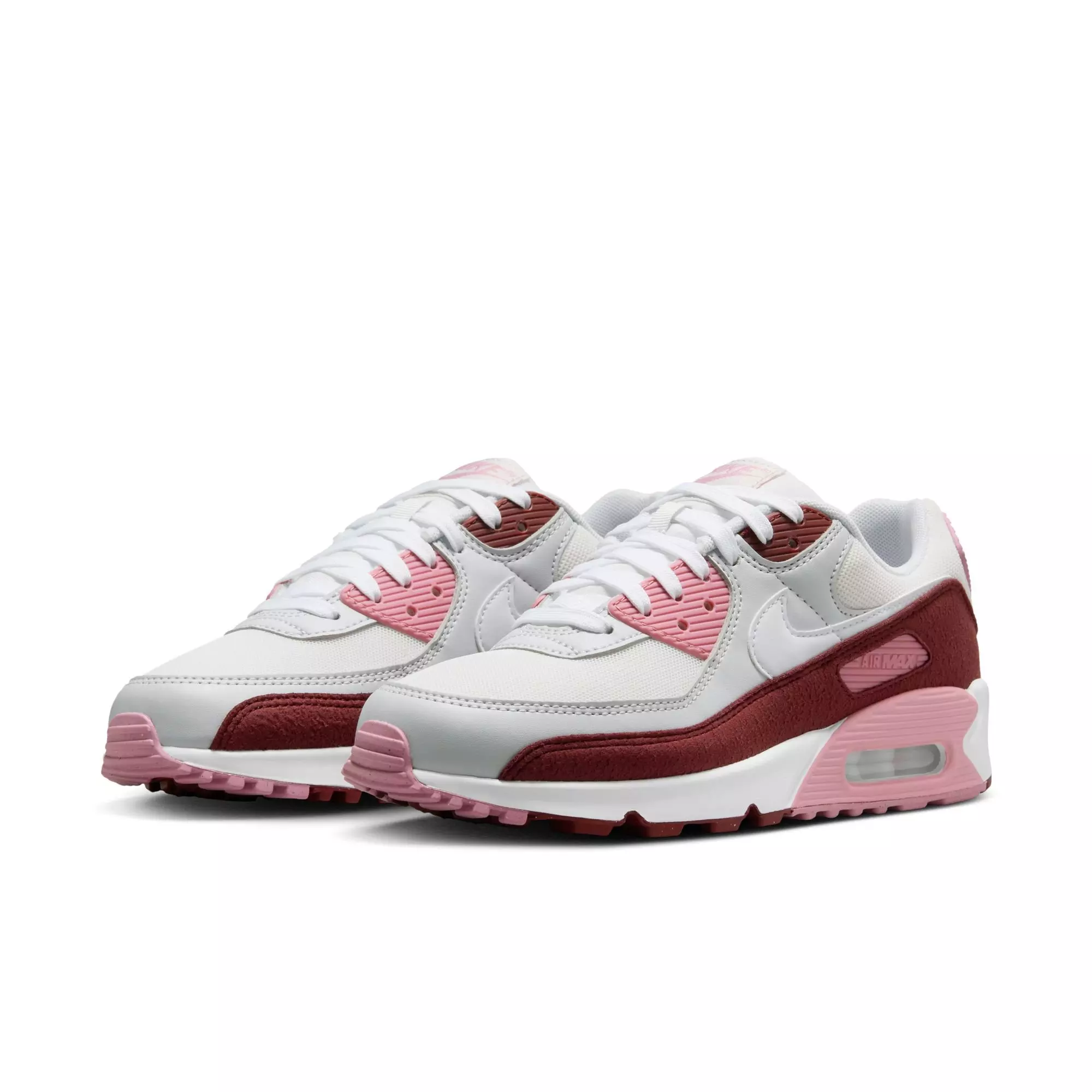 Nike Air Max 90 SE "Dark Team Red/White/Platinum Tint" Women's Shoe - RED/WHITE
