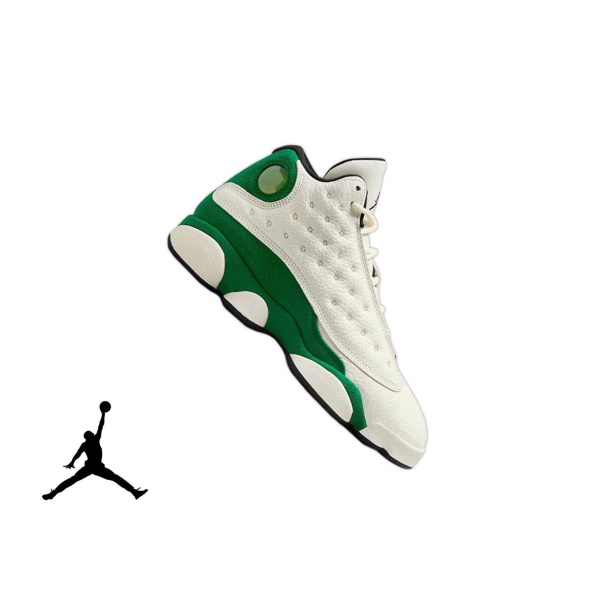 Jordan 13 Retro "Court of Legends" Toddler Kids' Shoe - SAIL/BLACK/PINE GREEN