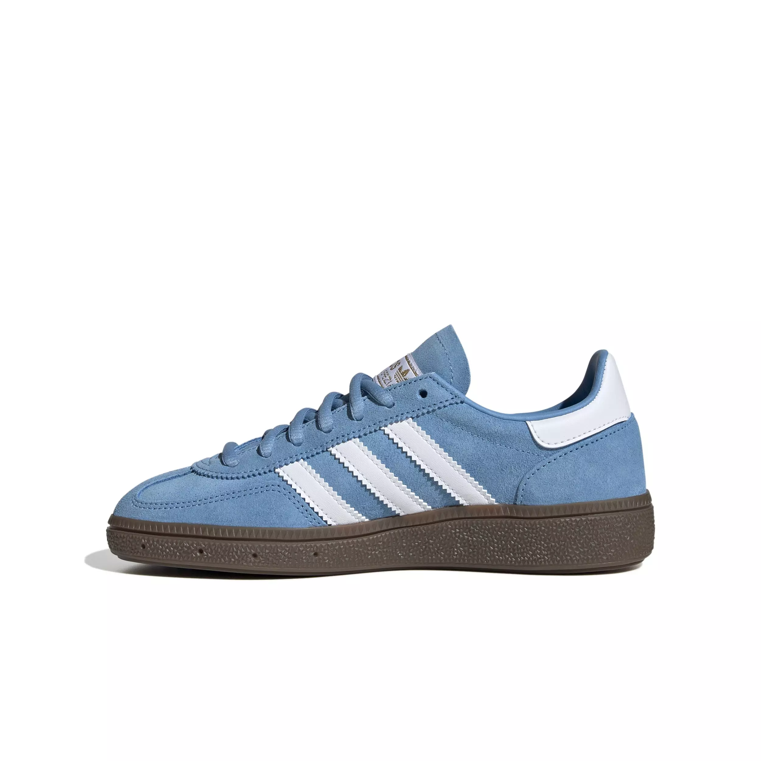adidas Originals Handball Spezial "Light Blue/Ftwr White/Gum" Grade School Boys' Shoe - CAROLINA BLUE