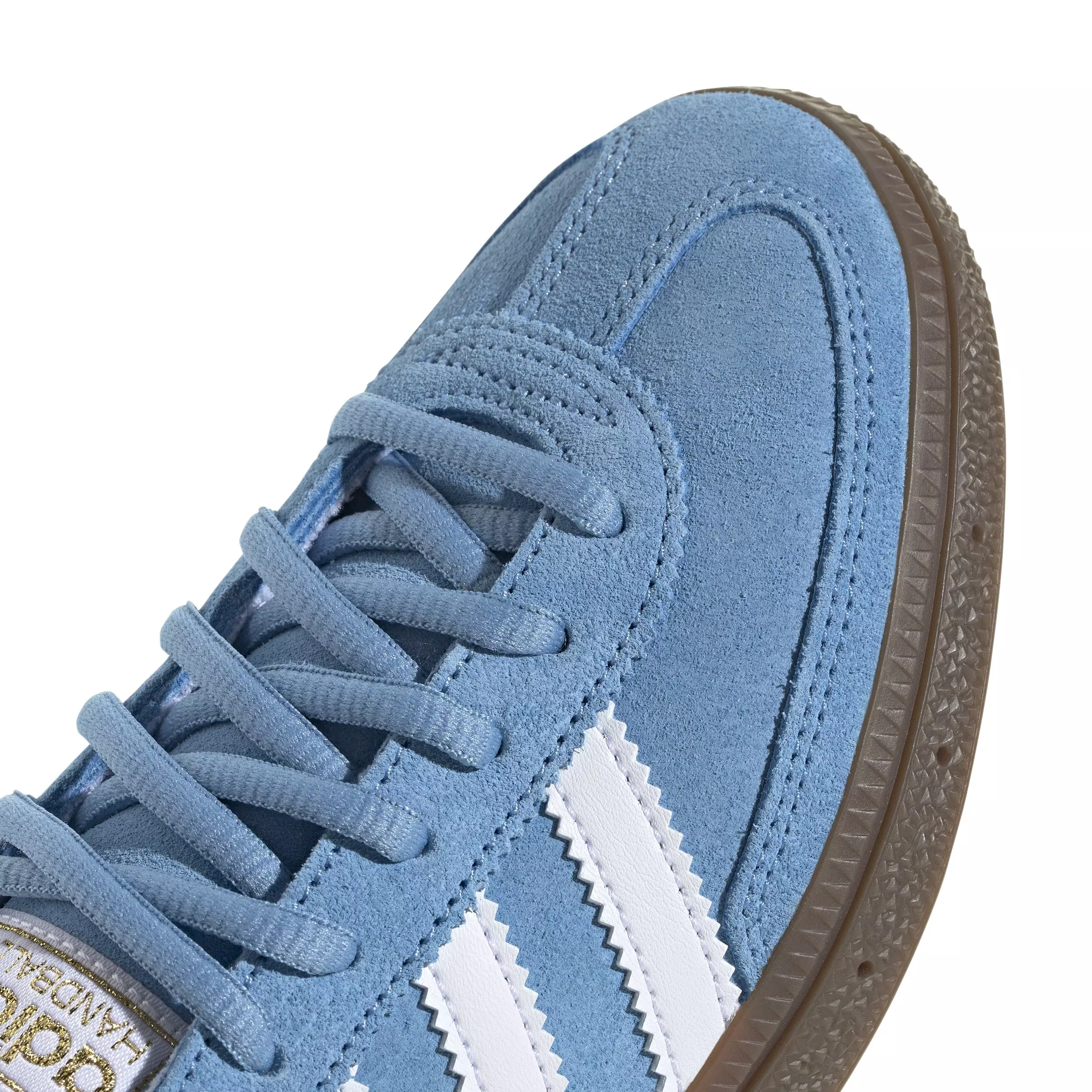 adidas Originals Handball Spezial "Light Blue/Ftwr White/Gum" Grade School Boys' Shoe - CAROLINA BLUE